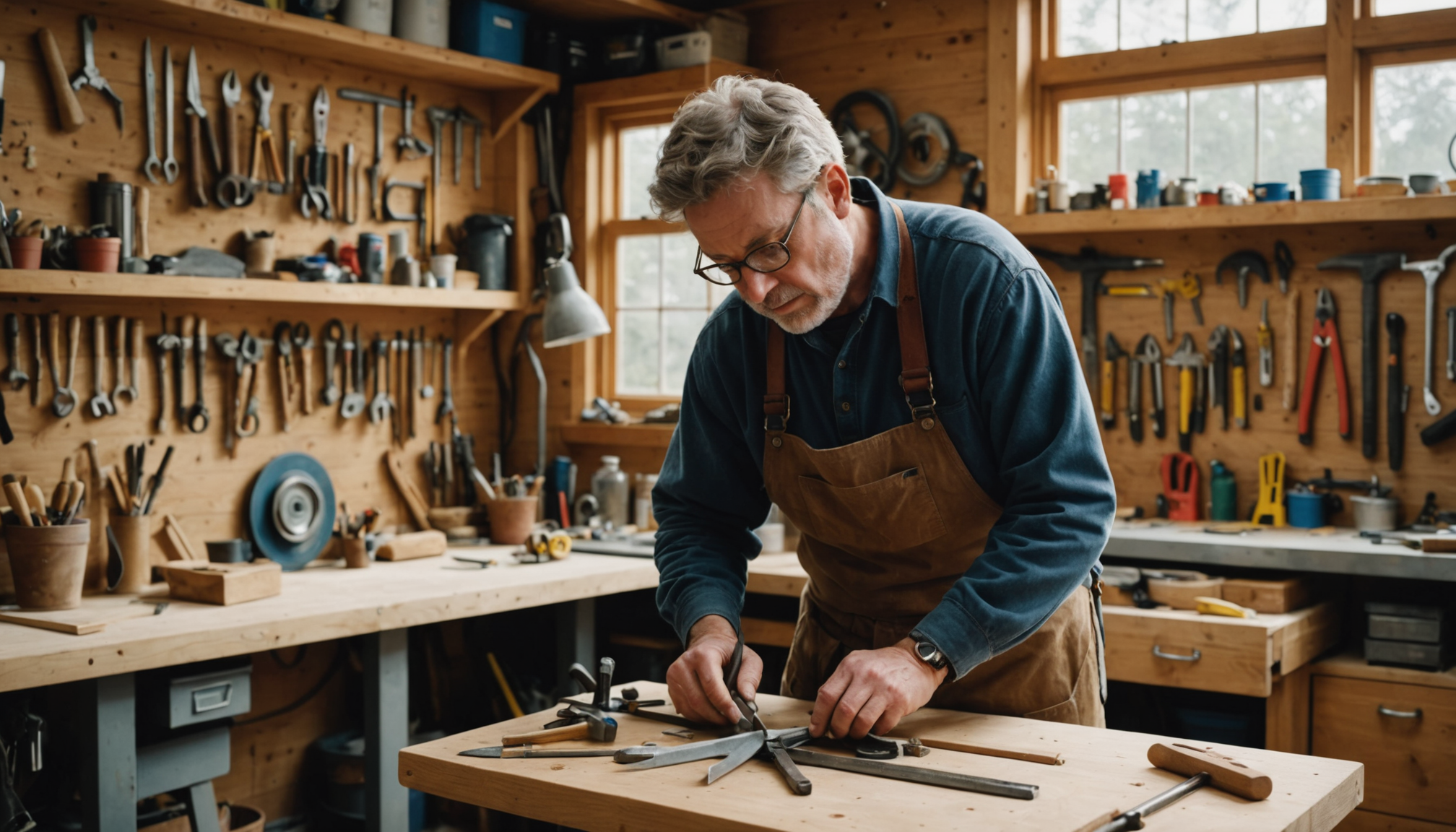 créer avec passion : l'art du bricolage chez soi — un établi stable, même rudimentaire, change radicalement le