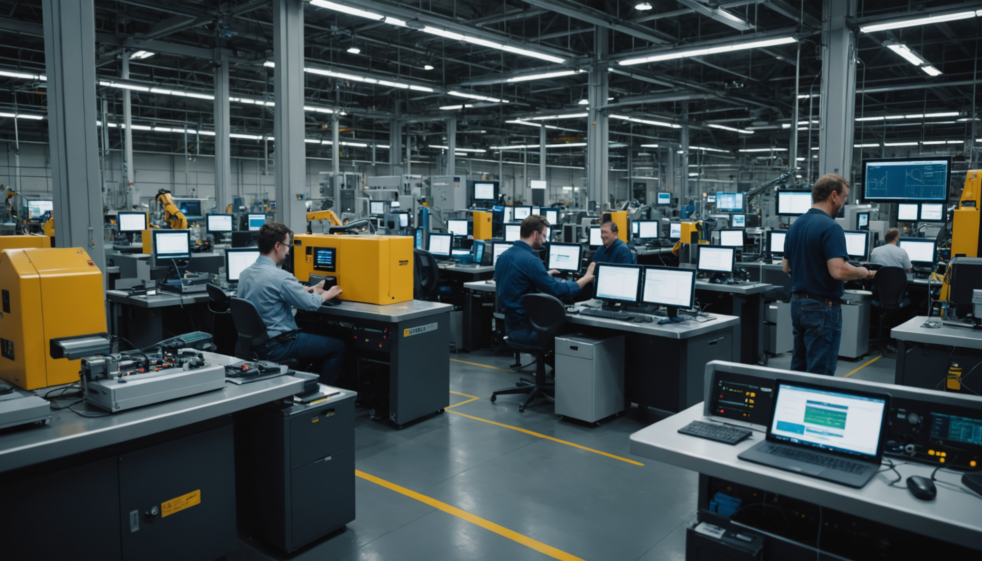 Illustration : l'internet des objets industriel connecte l'ensemble de l'écosystème — la gestion de production transforme-t-elle les entreprises ?