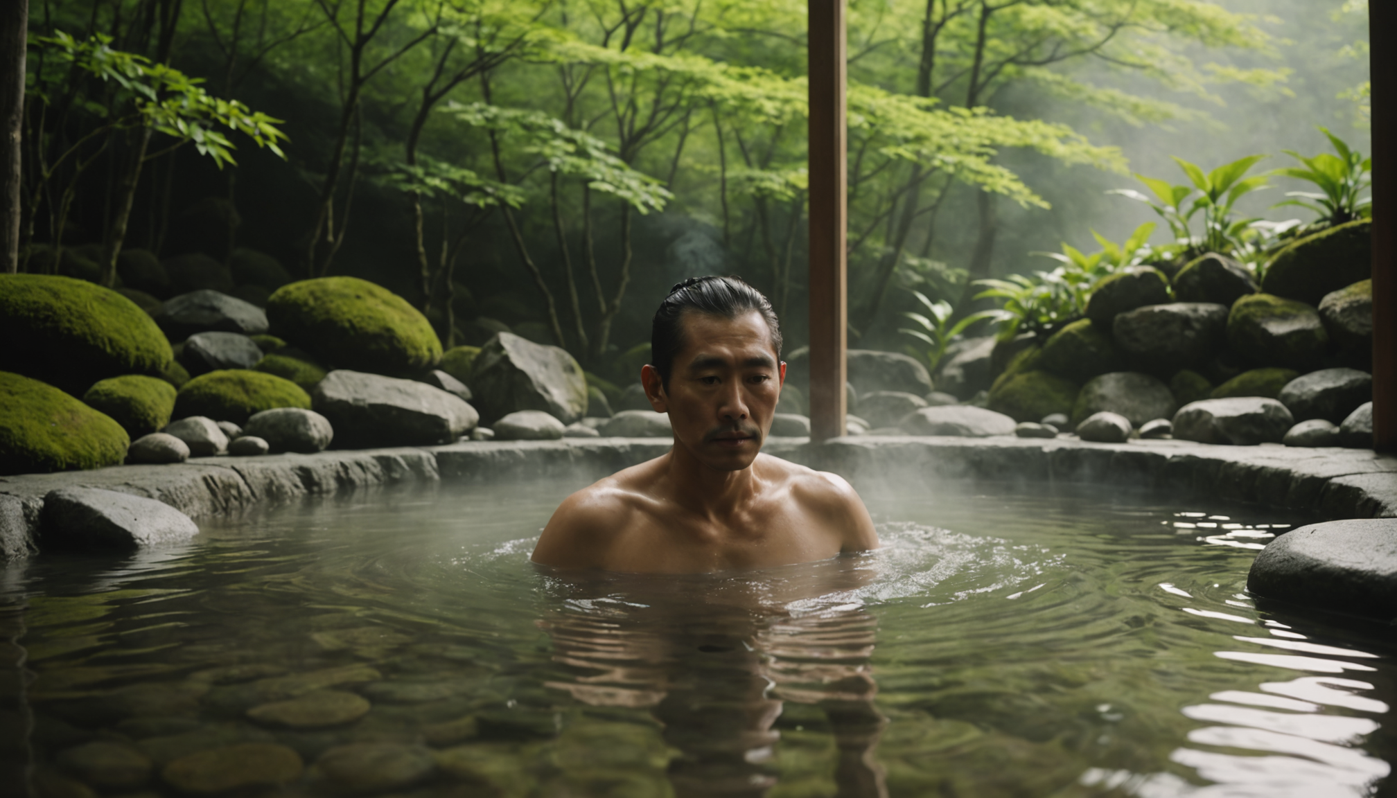 découvrez ryokanonsen.com en allemand pour vos prochaines vacances au japon — la température de l'eau varie généralement entre 38