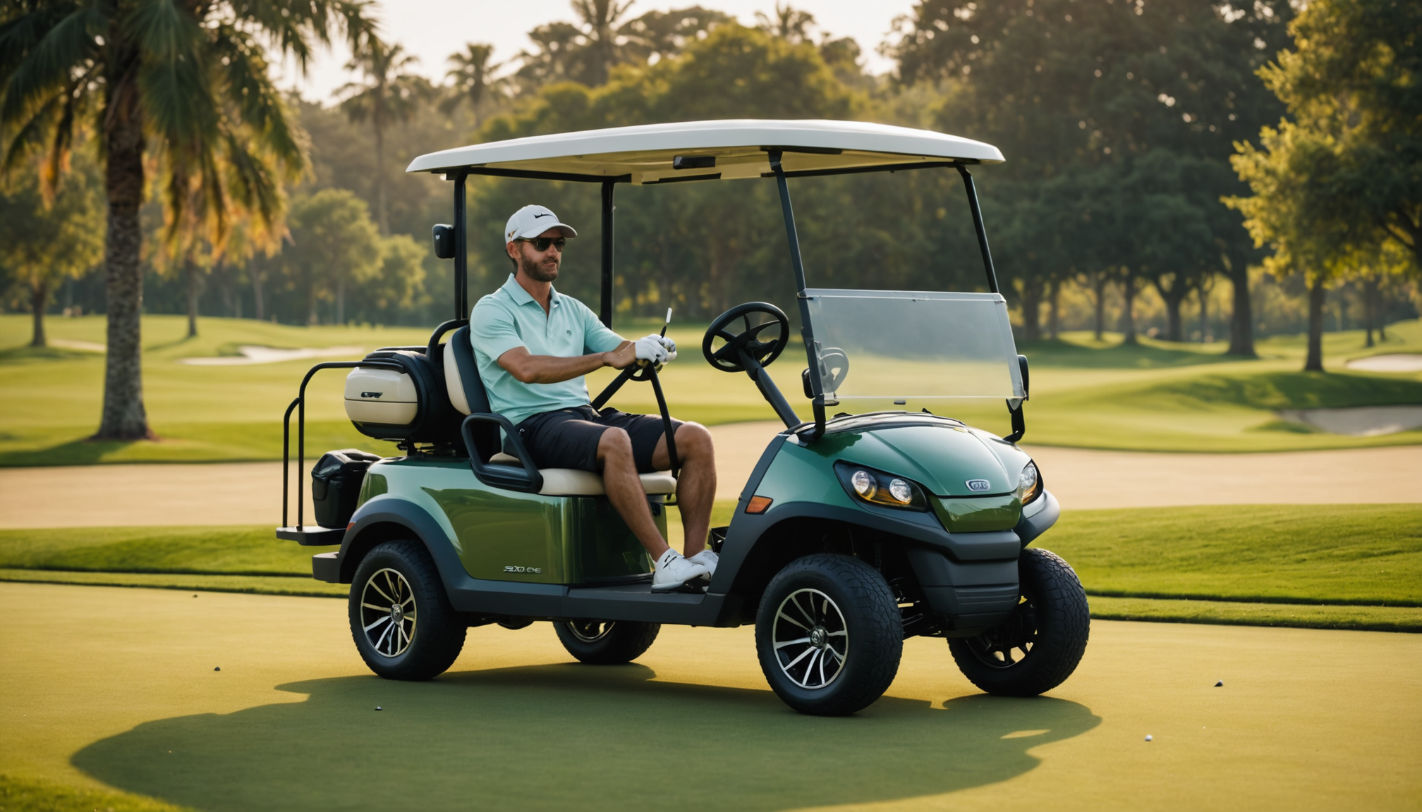 innovation et mobilité : l'avenir du chariot de golf électrique — rigidité roues pneumatiques classiques alvéolaires sans air zéro