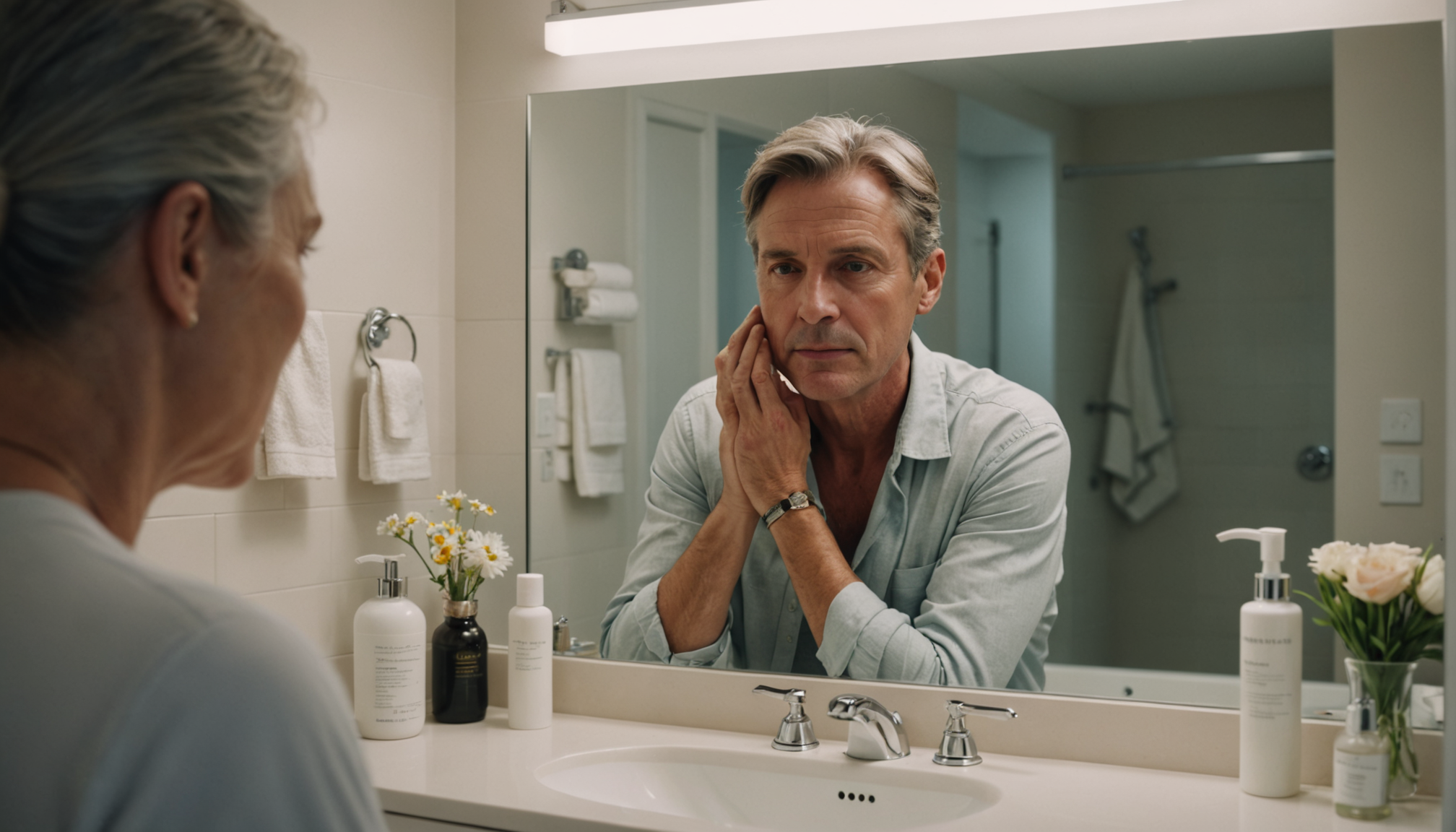 acné adulte : comprendre la cause avant de traiter — le stress prolongé stimule la libération de cortisol,