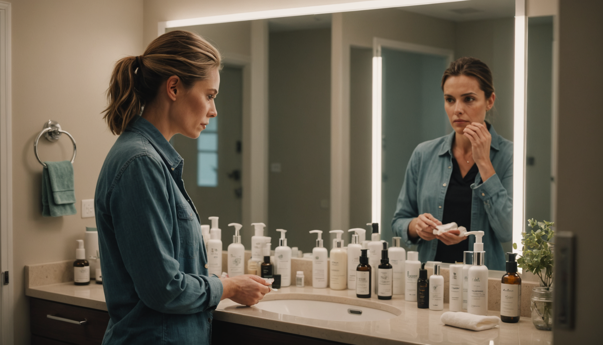 Illustration : traiter l'acné adulte exige une stratégie multidimensionnelle, combinant — acné adulte : comprendre la cause avant de traiter