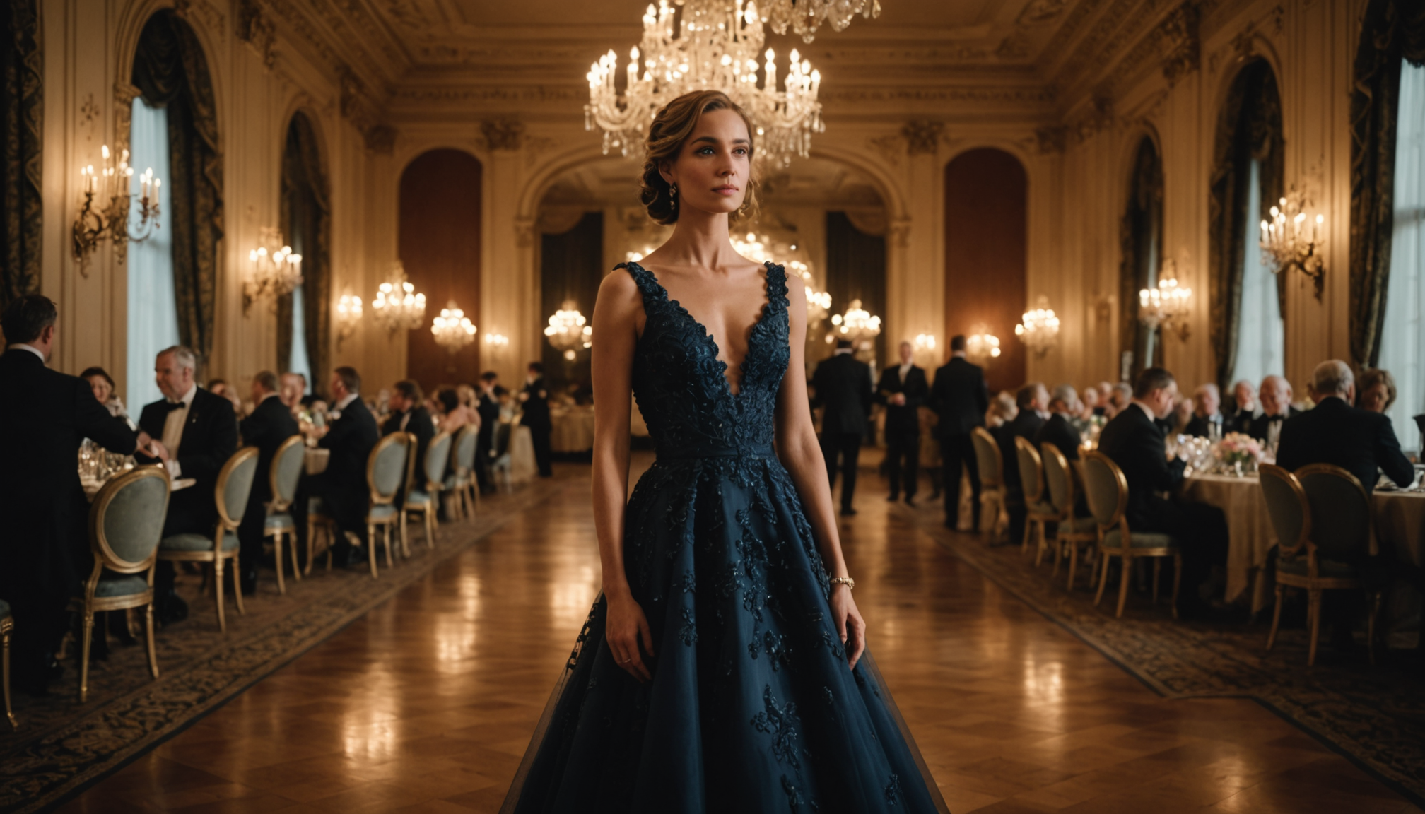 Illustration : l'élégance ne consiste pas à se faire remarquer, — s'habiller dans une soirée gala ?