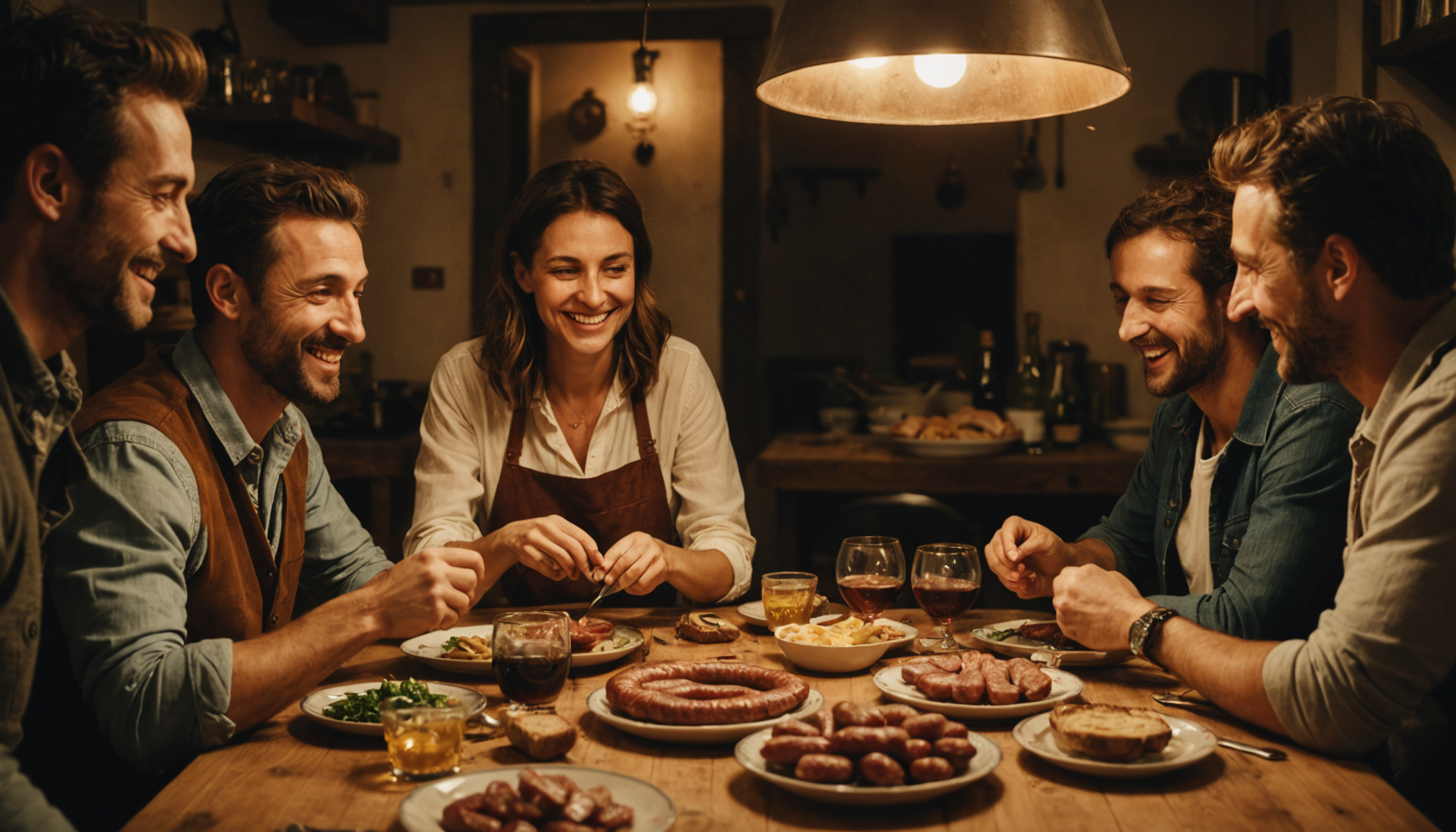 Illustration : les moments passés autour d'un bon saucisson créent — le saucisson séduit-il autant les gourmets ?