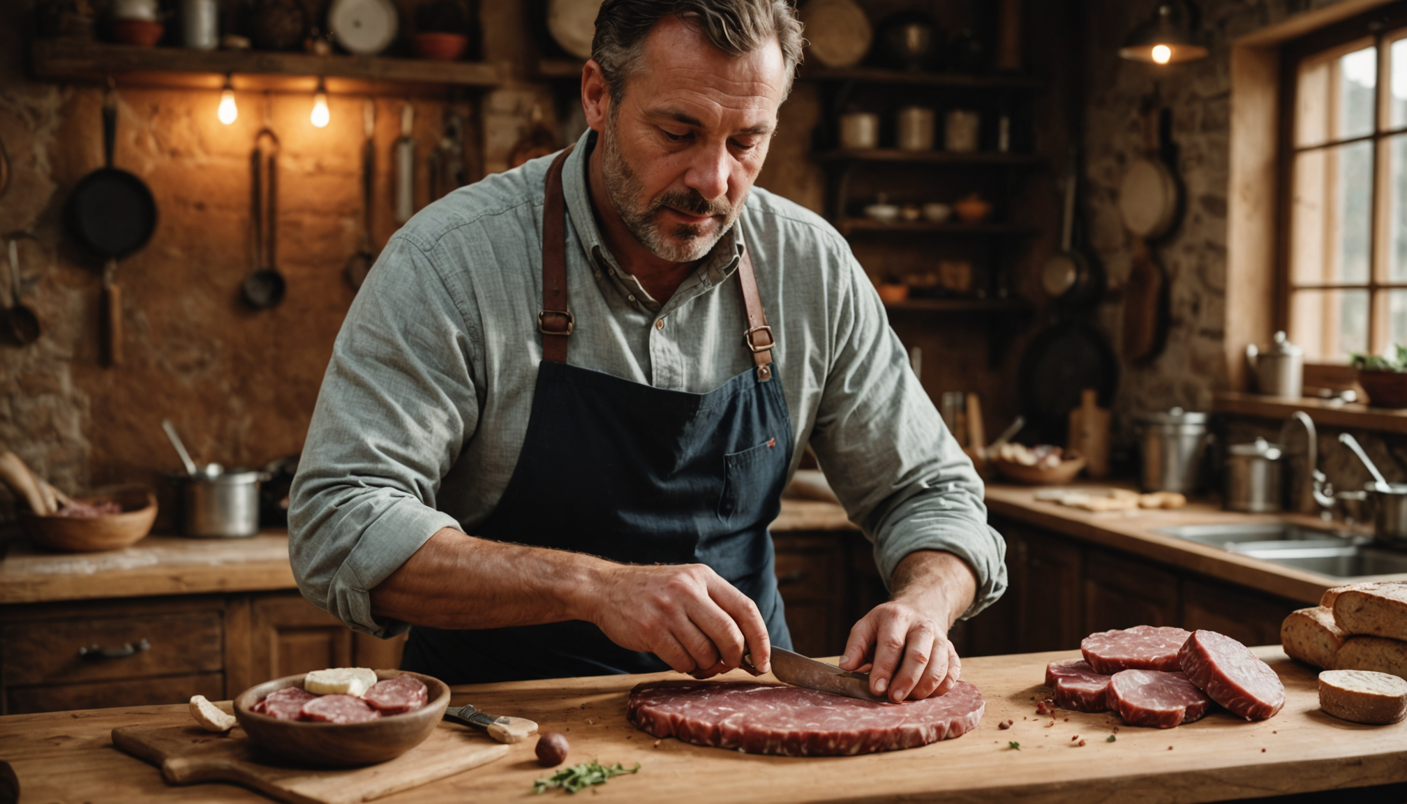 Illustration : l'arrière-goût persiste agréablement sans laisser de sensation grasse — secret du saucisson : traditions et saveurs authentiques