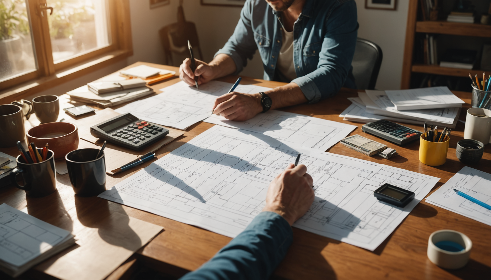 réussir ses travaux de rénovation sans dépassement de budget — /td> 10 % matériaux 30-40 % 15 %