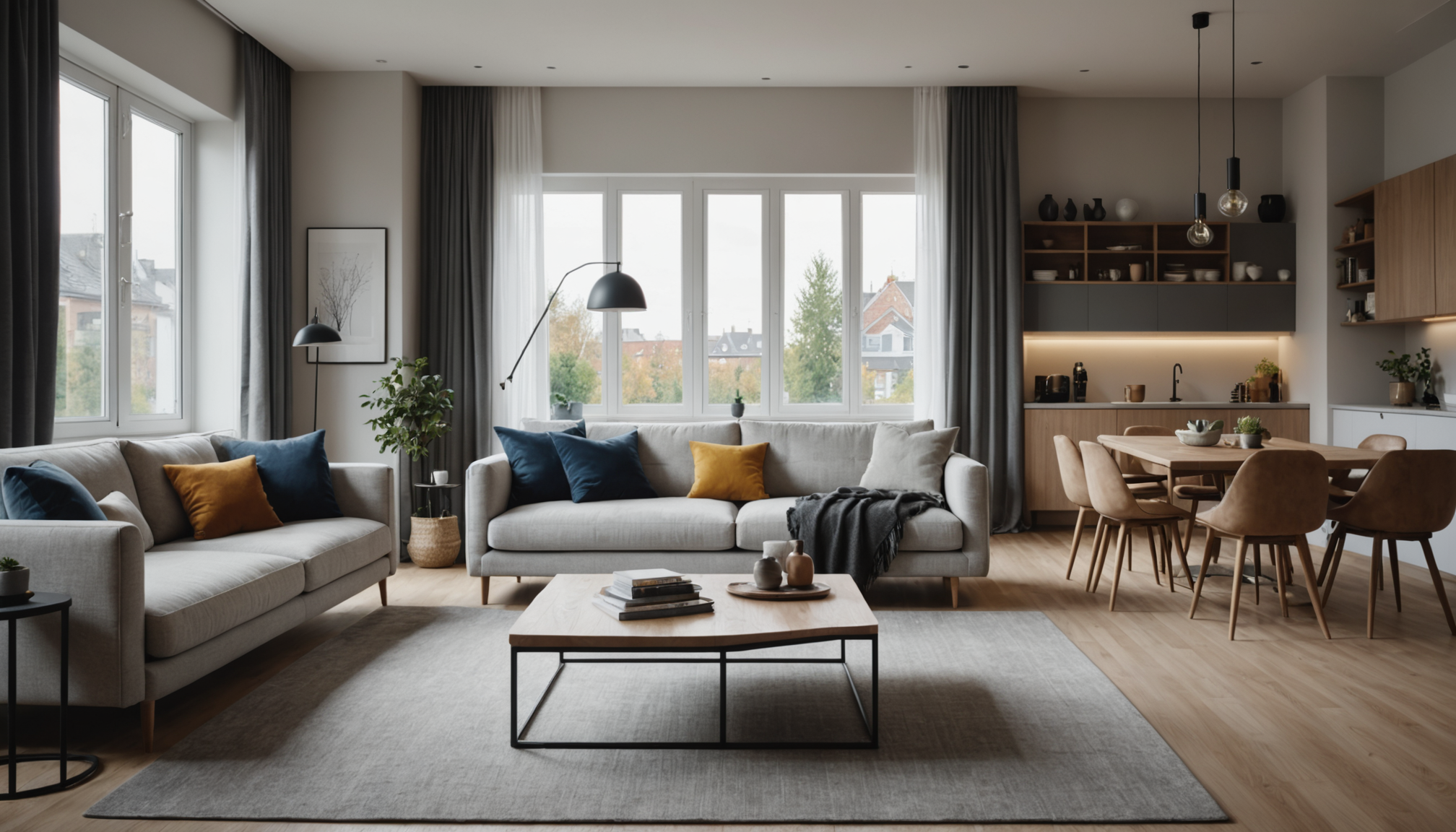 Illustration : la cohérence chromatique entre les pièces fluidifie la — aménagement intérieur : astuces pour optimiser l’espace