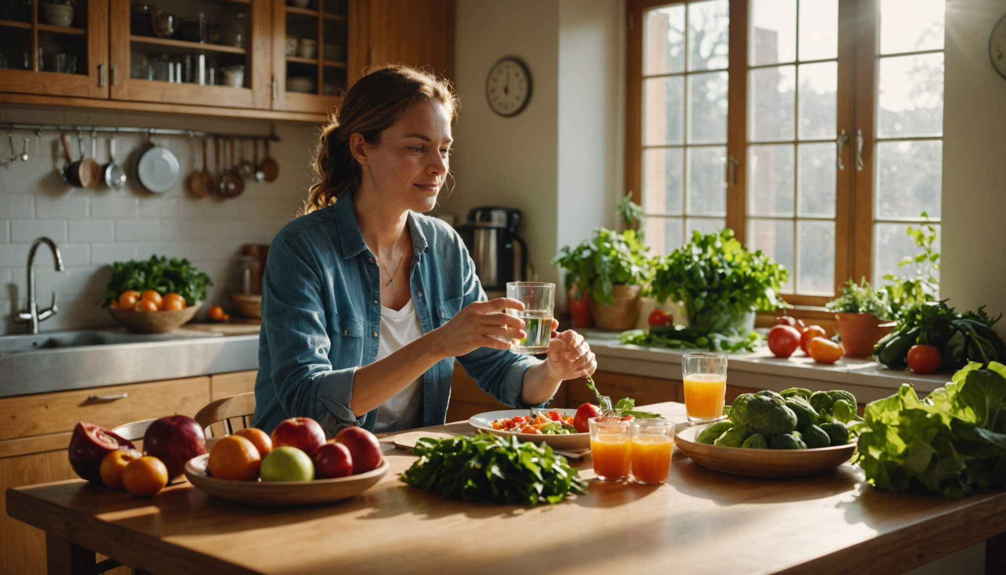 mangez équilibré : des conseils simples pour une santé optimale — l'eau représente environ 60 % de votre masse