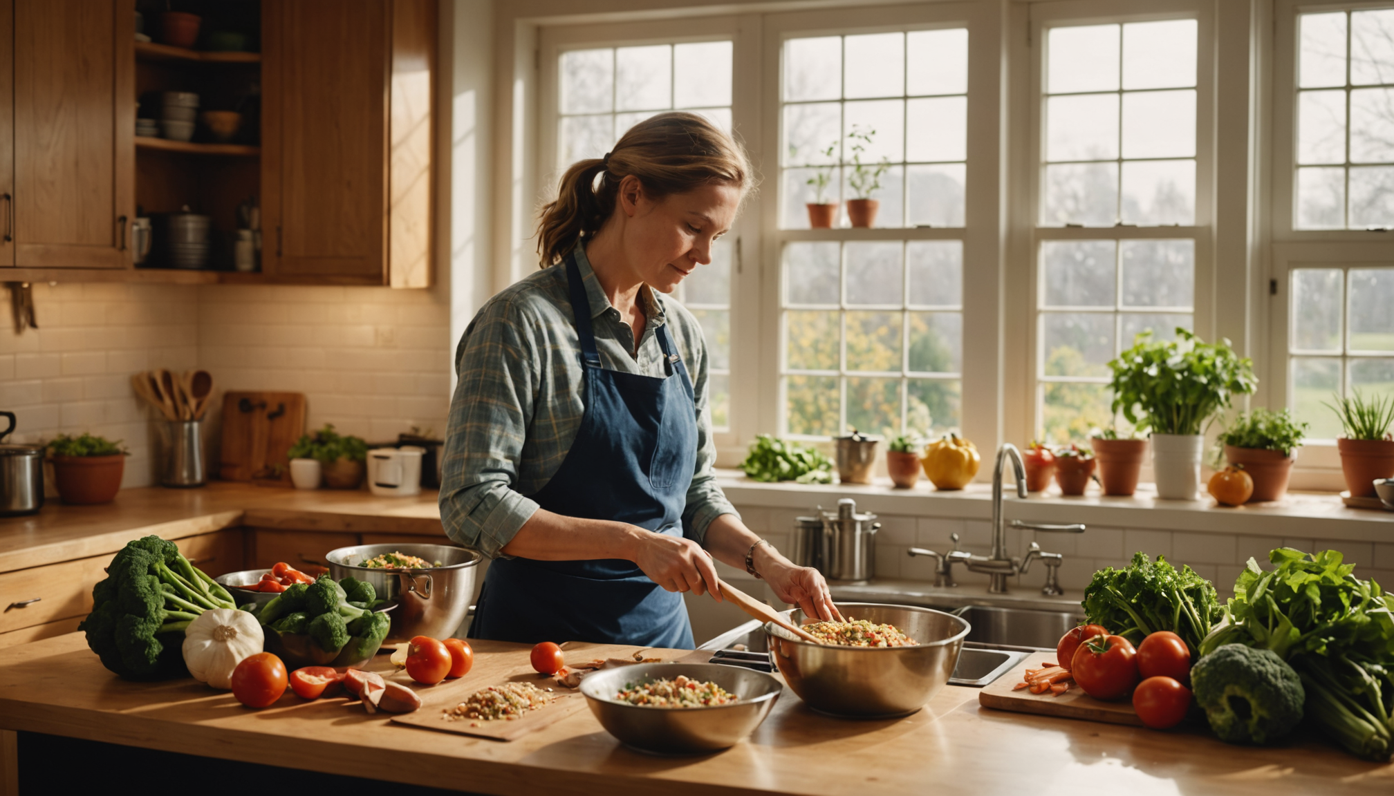 Illustration : s nutriments cuisinez en plus grande quantité pour — améliorez votre santé grâce à une alimentation équilibrée