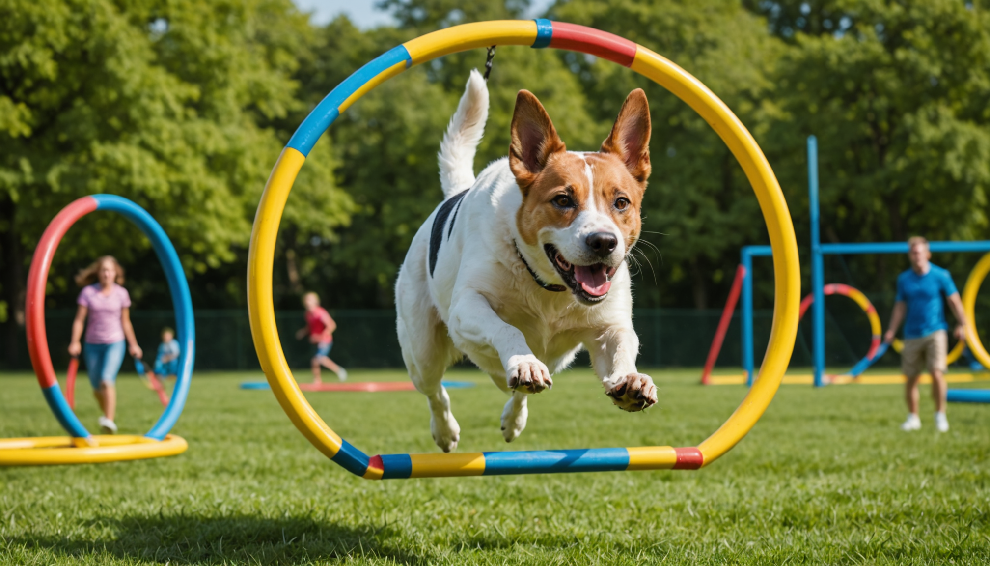 Illustration : astication parcours d'agilité : développent la coordination et — accessoires indispensables pour le confort de votre animal
