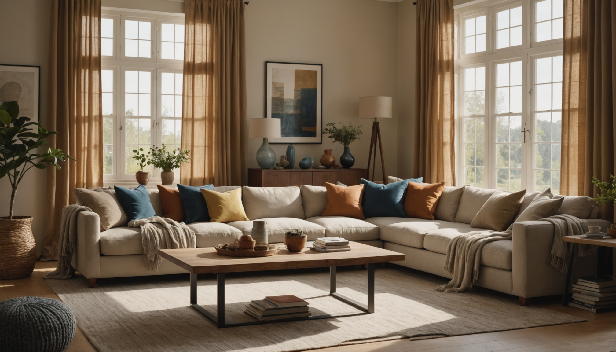 habitat éco-responsable : secrets d'une déco innovante — rideaux, coussins, plaids teints artisanalement ajoutent une dimension