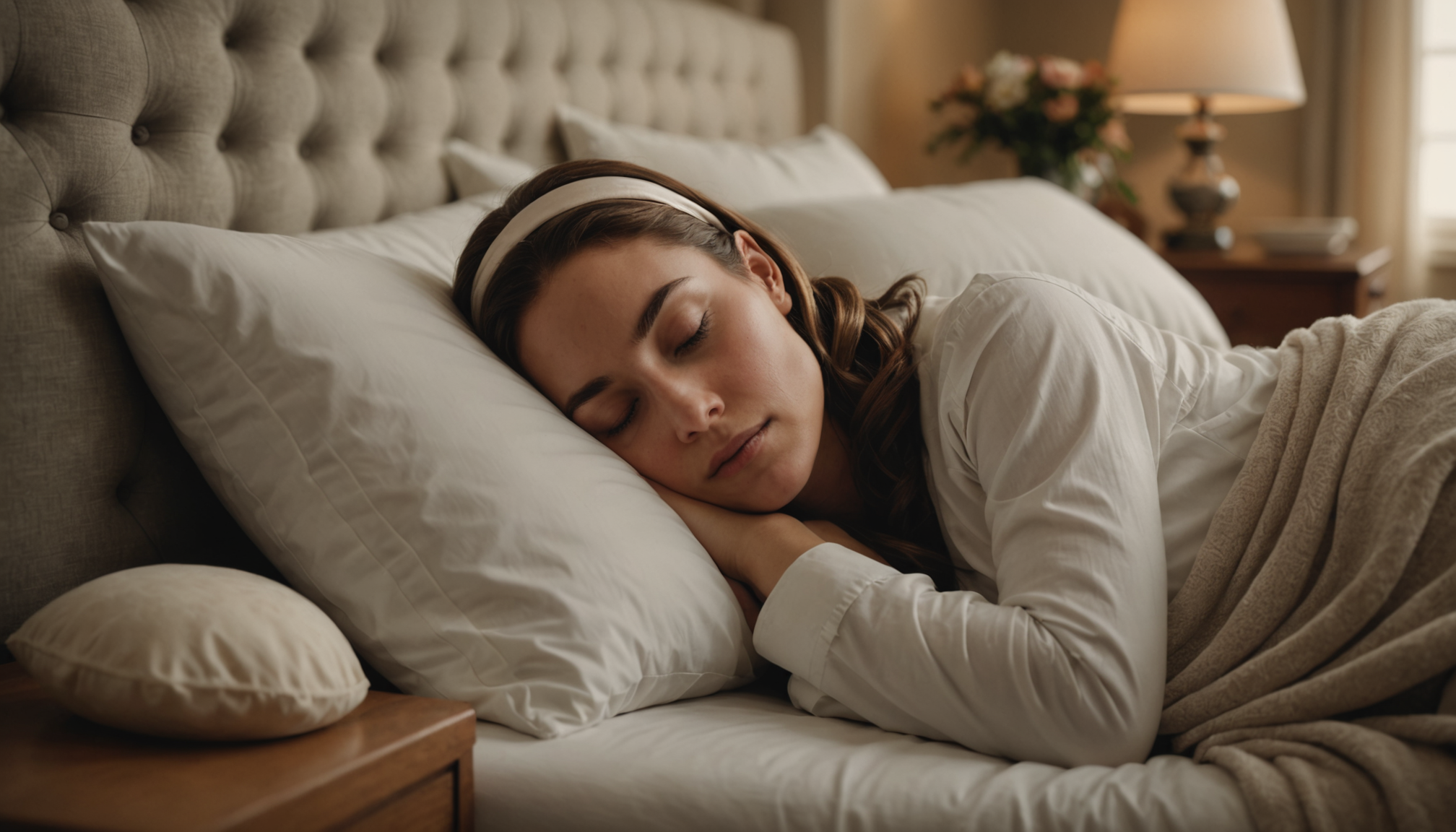 Illustration : la protection contre la déshydratation bénéficie également à — confort ultime : bonnet en satin pour des nuits paisibles