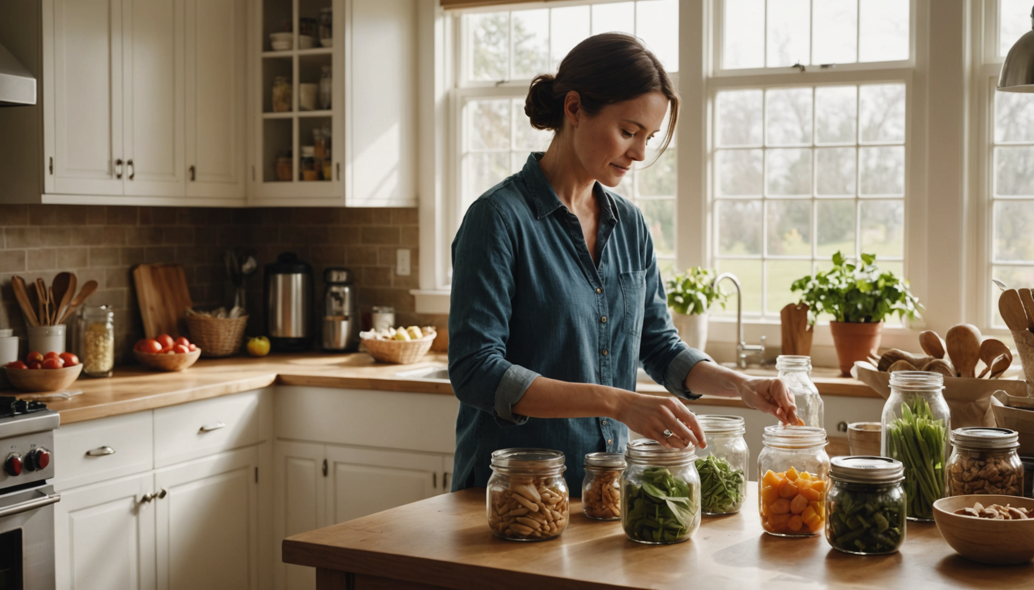 Illustration : réduire les déchets passe par l'utilisation de contenants — 10 astuces pour un habitat confortable et durable