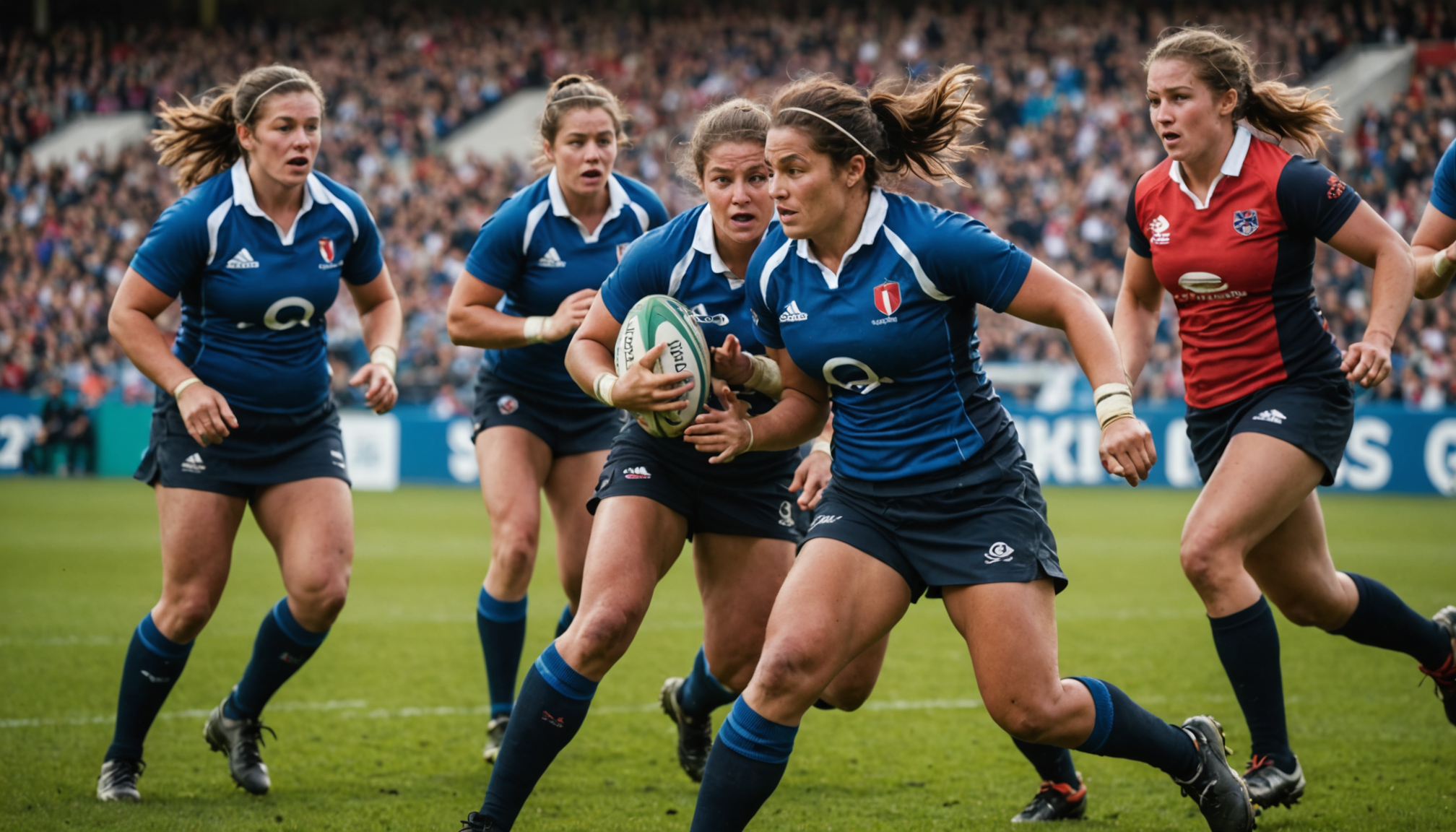 Illustration : le rugby féminin connaît également un développement remarquable, — football ou le rugby : quel sport unit le plus la france ?