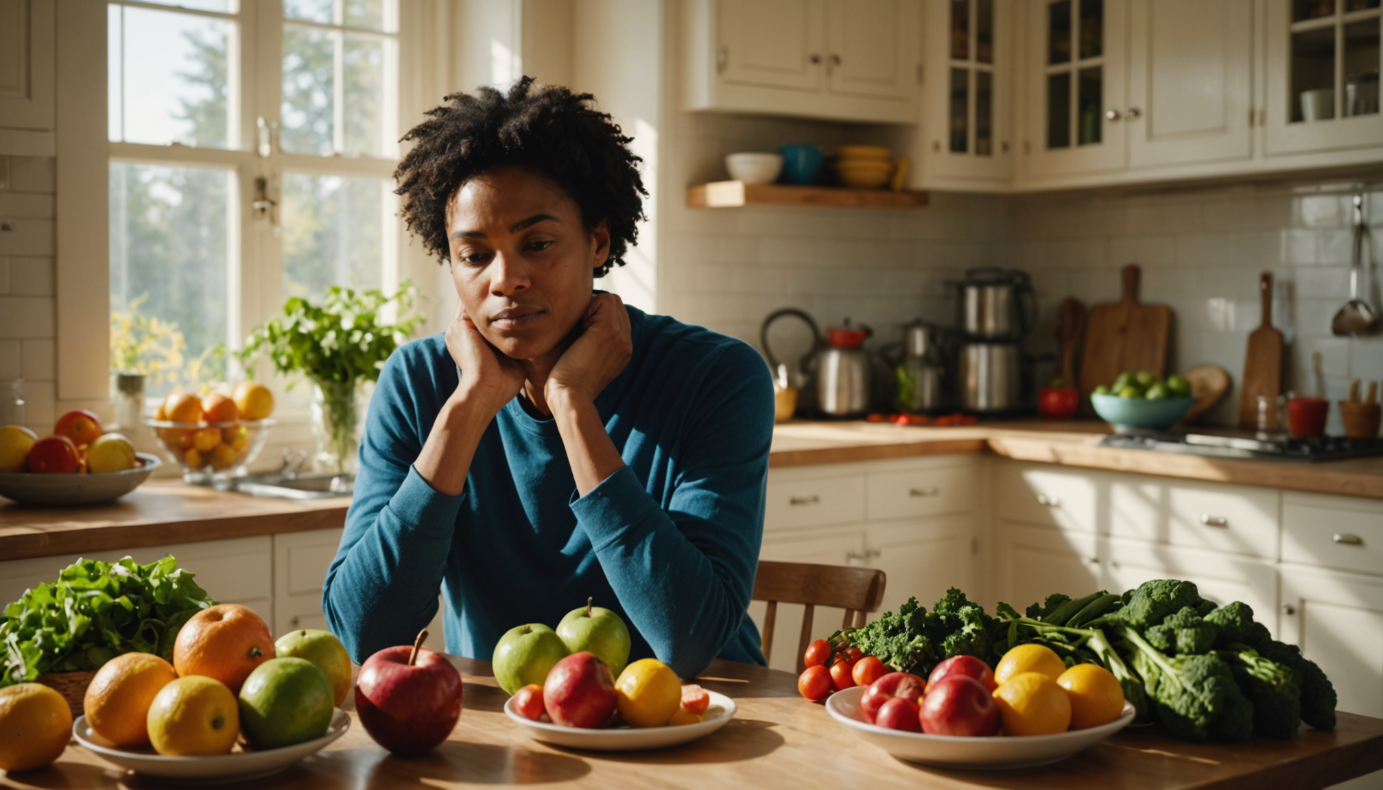 Illustration : alpitations cardiaques au repos difficultés à maintenir sa — l'impact insoupçonné des nutriments sur notre bien-être quotidien
