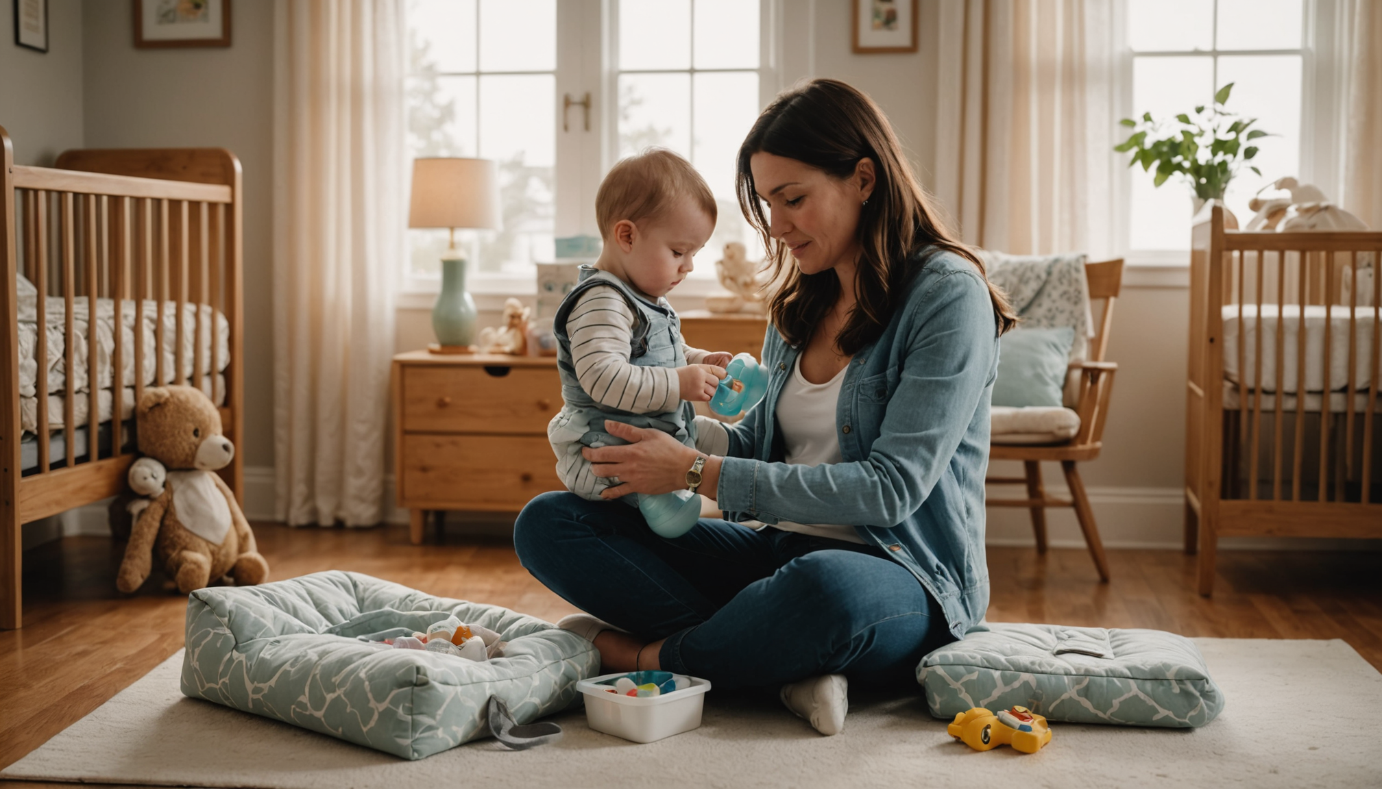 que mettre dans un sac à langer ? la liste indispensable selon l’âge de bébé — fort tétine, doudou, couverture 1 de chaque soins