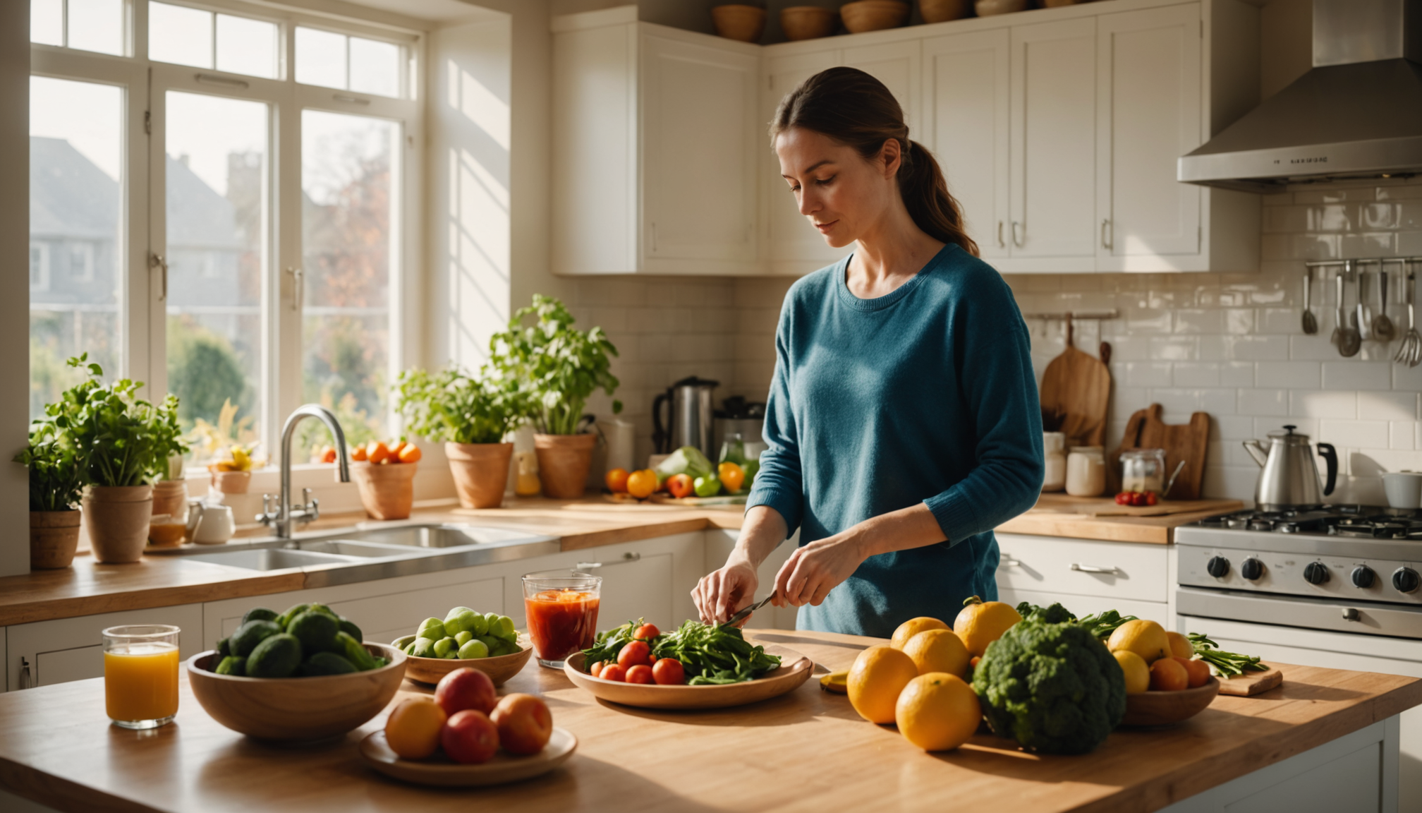 Illustration : l'alimentation joue également un rôle crucial. les nutriments — beauté et esprit : l'équilibre essentiel pour le bien-être