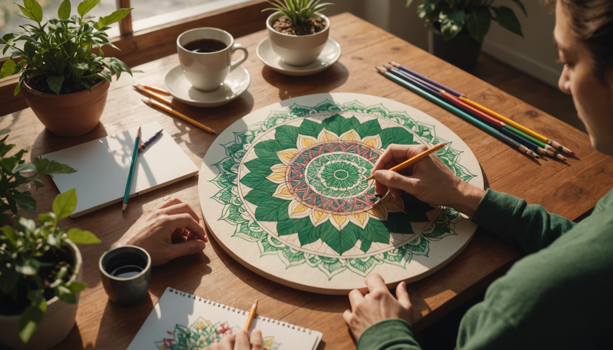 bienfaits insoupçonnés des activités artistiques — les mandalas, ces dessins circulaires symétriques, se révèlent