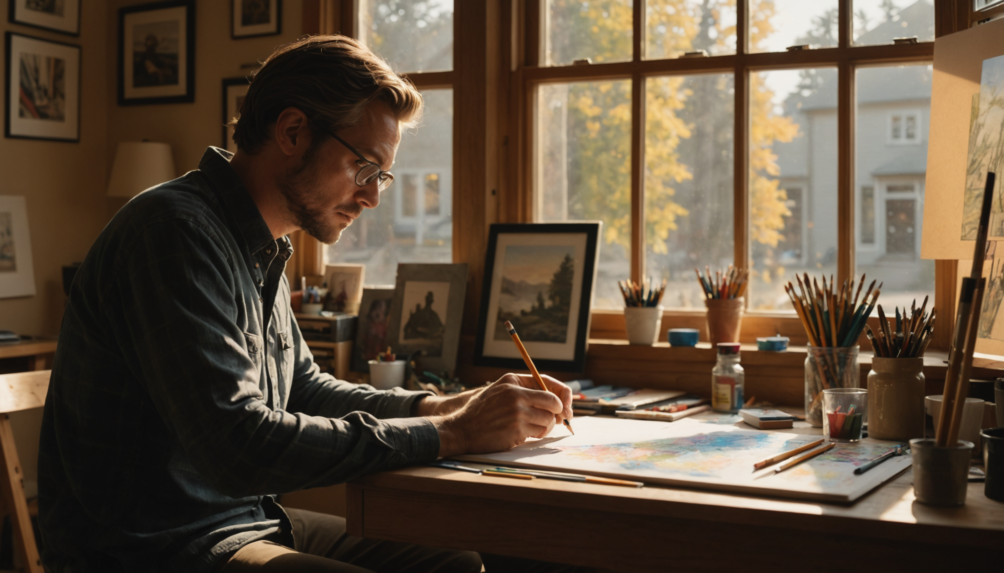 Illustration : si le syndrome de la page blanche vous — bienfaits insoupçonnés des activités artistiques