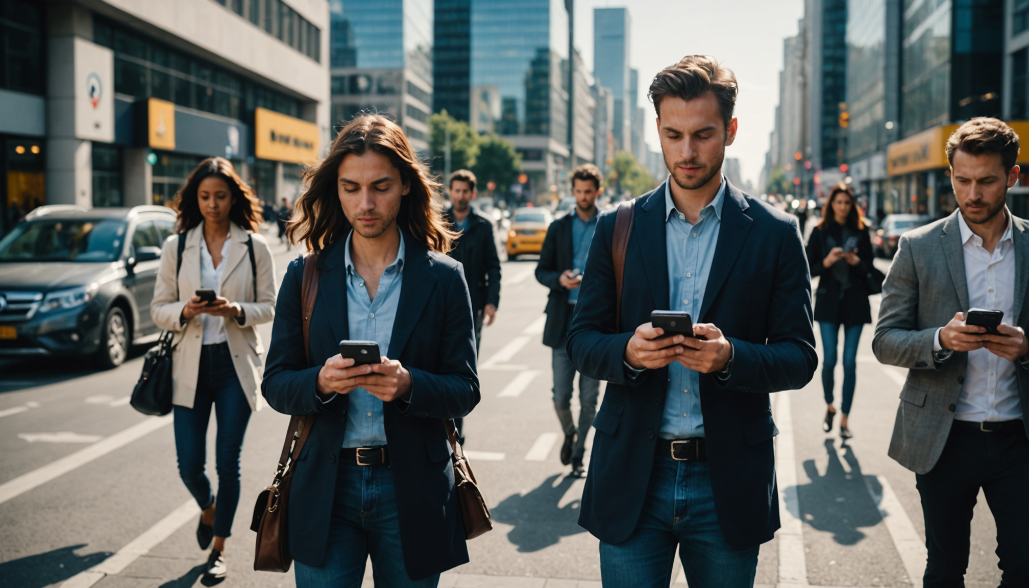 Illustration : les applications de guidage optimisent les itinéraires selon — nouvelles solutions pour se déplacer autrement en ville