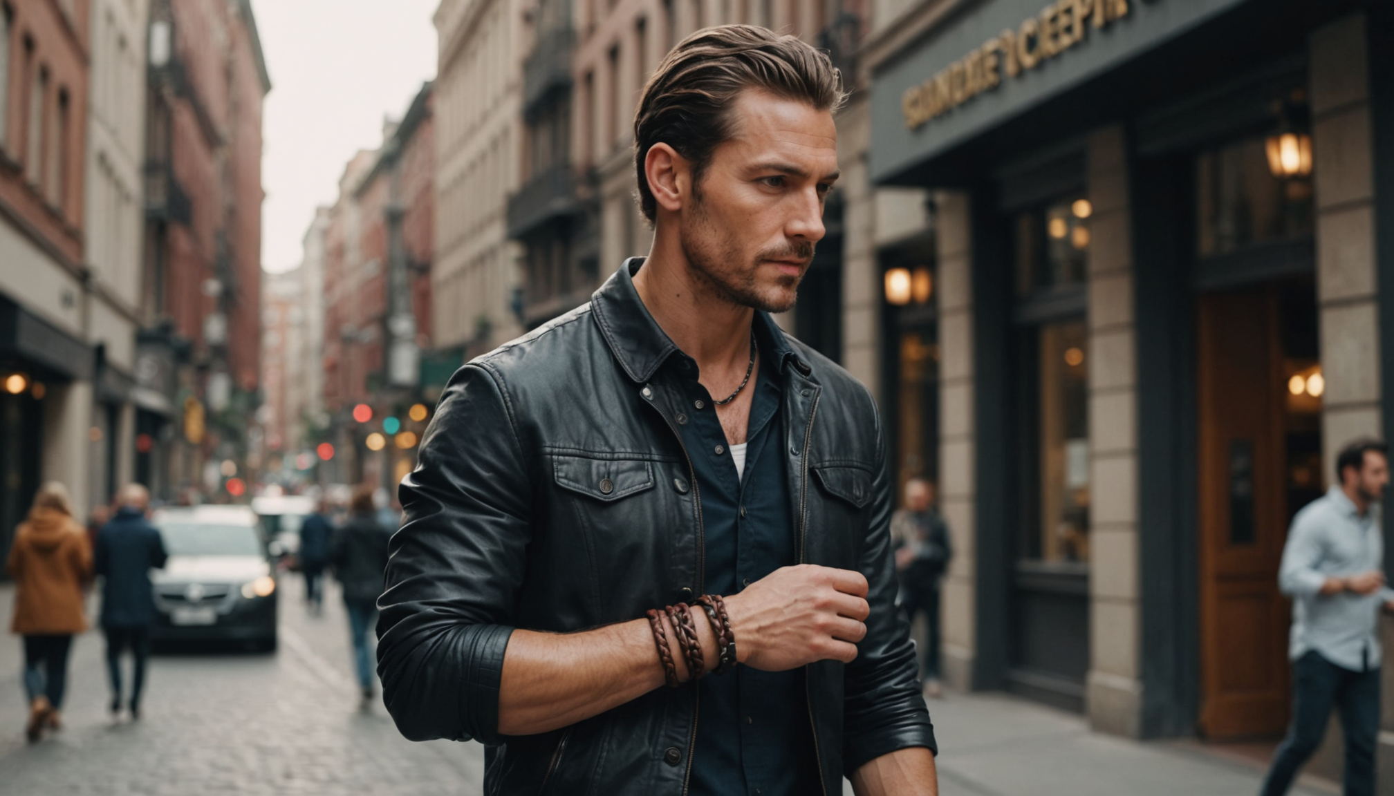adopter le bracelet cuir tressé homme dans son look quotidien ? — la superposition de plusieurs bracelets – technique courante