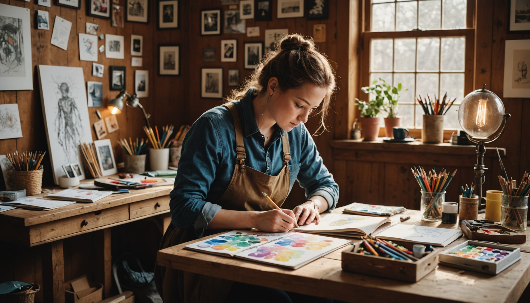 éveillez votre créativité à travers un mode de vie inspiré — n'y consignez pas uniquement des mots. dessinez des