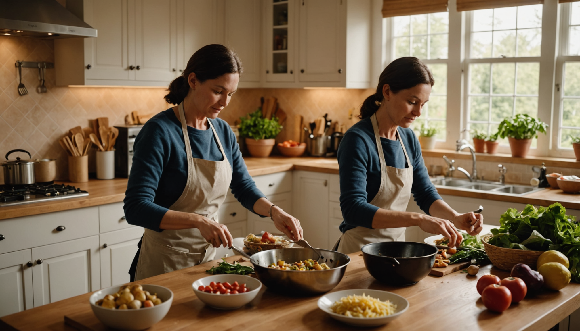 Illustration : emps manque vraiment utilisez les restes du midi — nourrissez votre famille avec bienveillance et équilibre