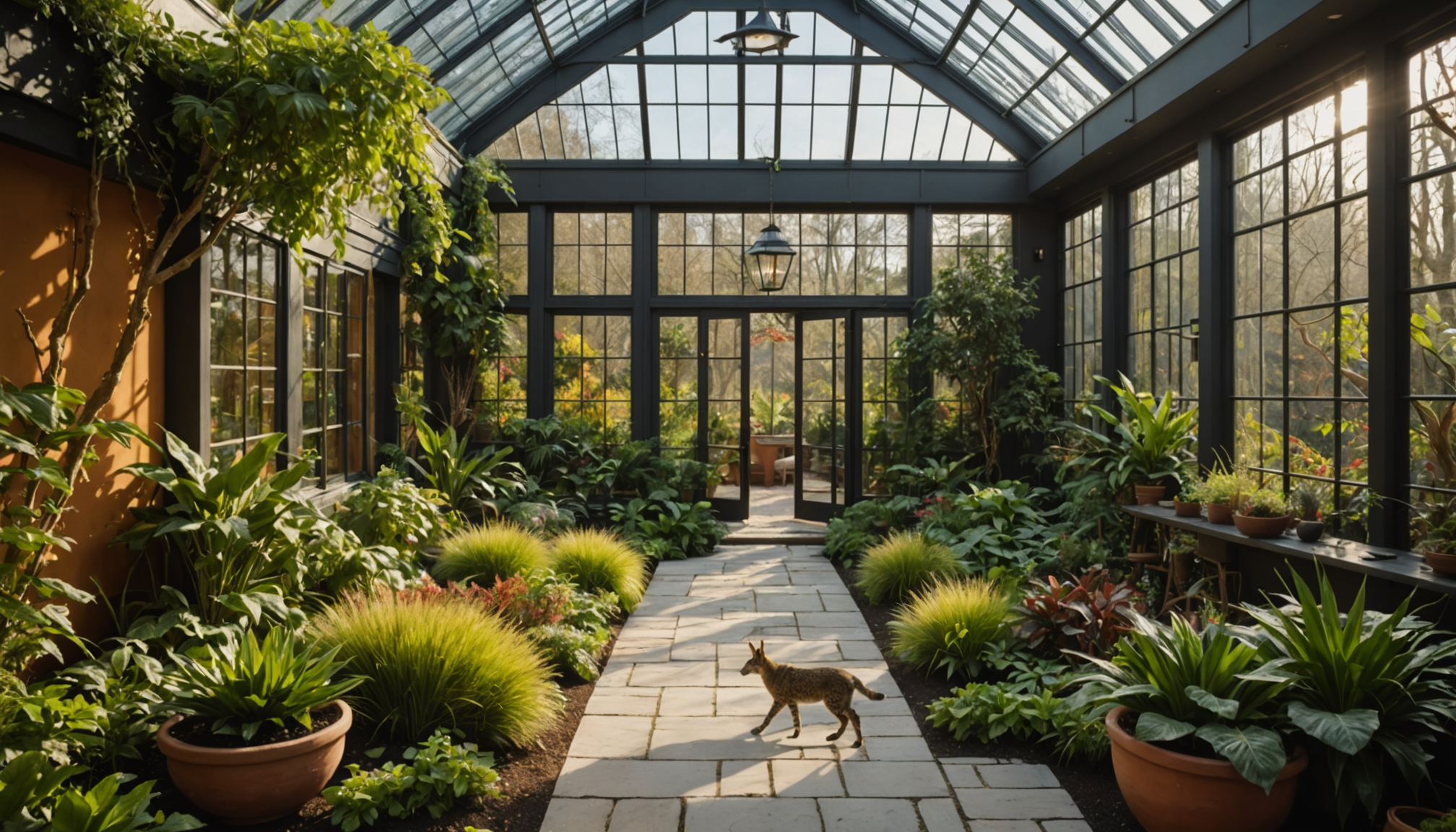 exploration des habitats : nature et architecture en harmonie — or pour la petite faune jardin d'hiver sas