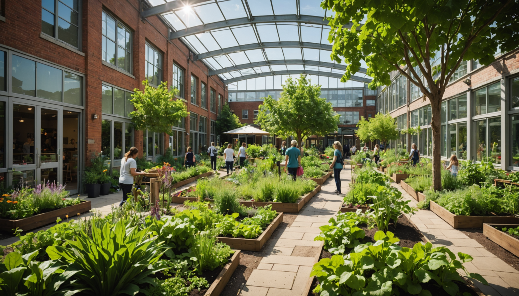 Illustration : ces espaces cultivés remplissent également des fonctions sociales — exploration des habitats : nature et architecture en harmonie