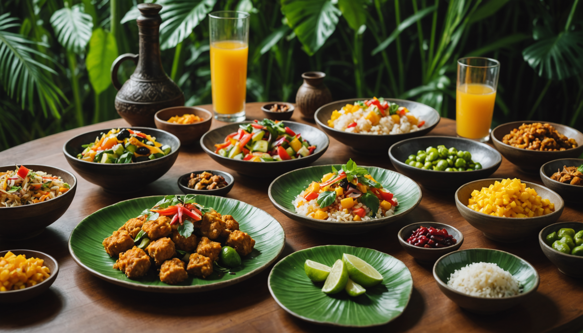 secrets de la cuisine exotique aux saveurs tropicales — la présentation ne relève pas du simple esthétisme.