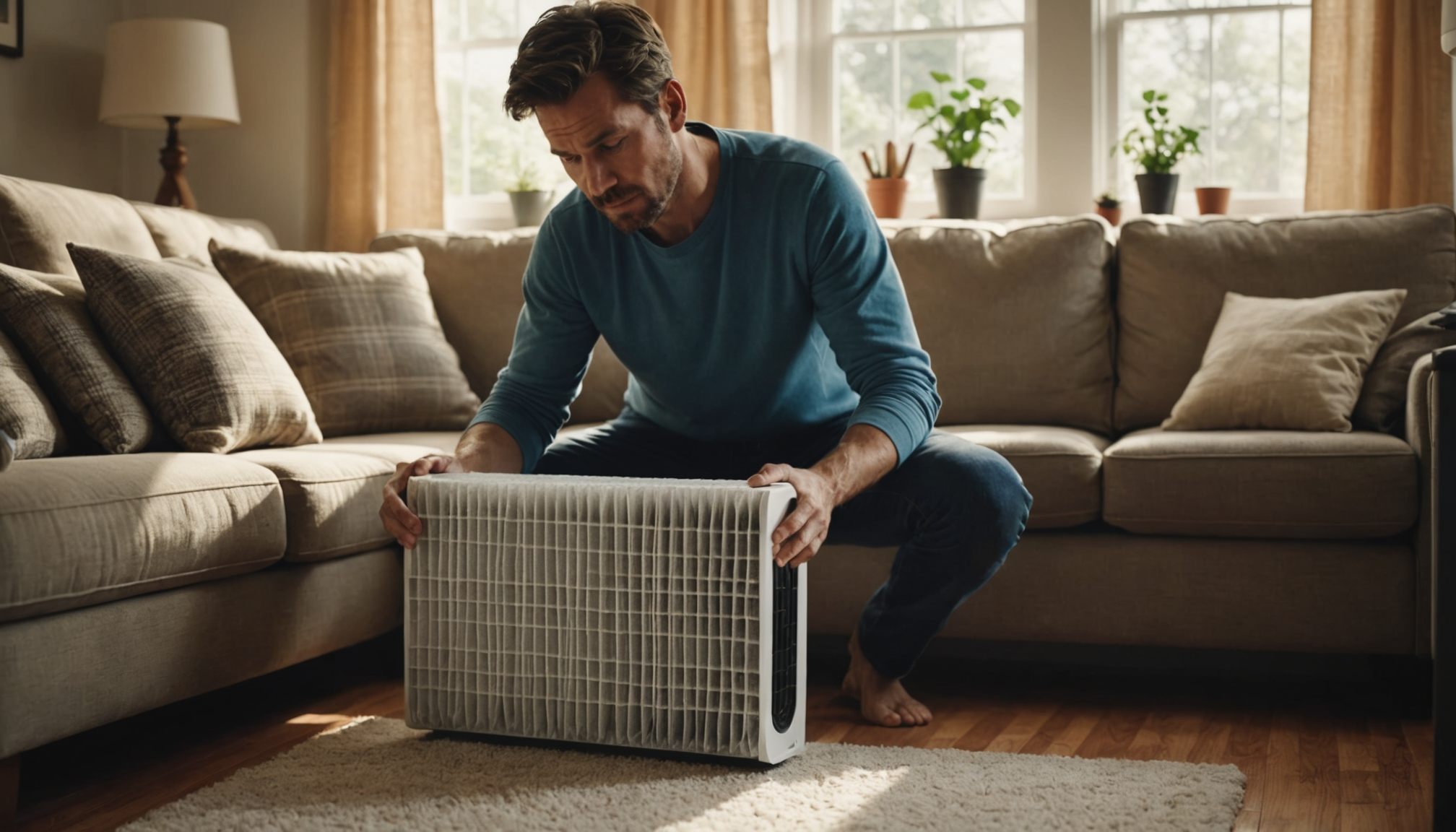 Illustration : le remplacement régulier des filtres garantit l'efficacité du — améliorations simples pour une maison plus pratique