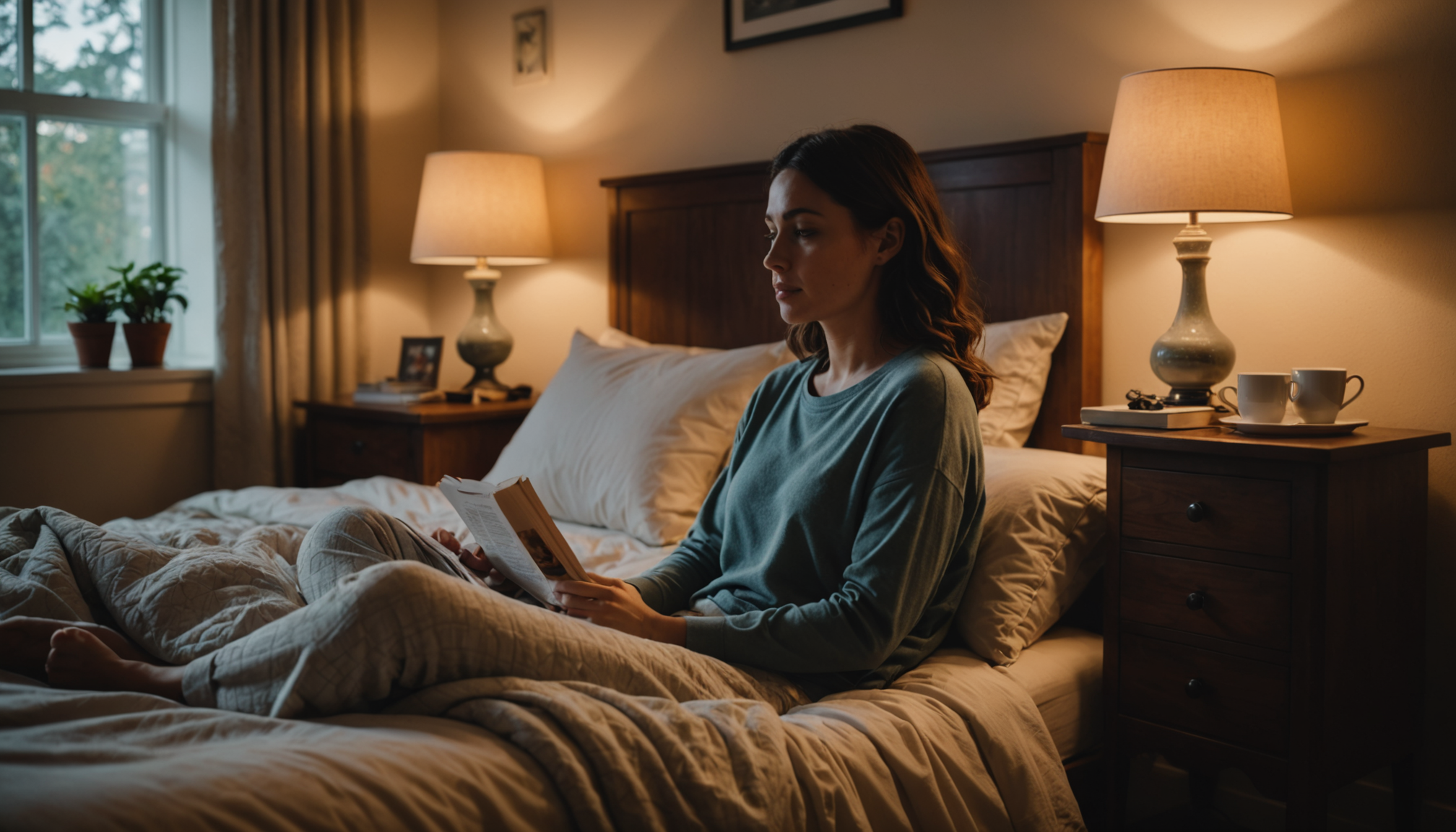 Illustration : créez un rituel de coucher favorisant un sommeil — atteignez votre équilibre : secrets pour une silhouette saine