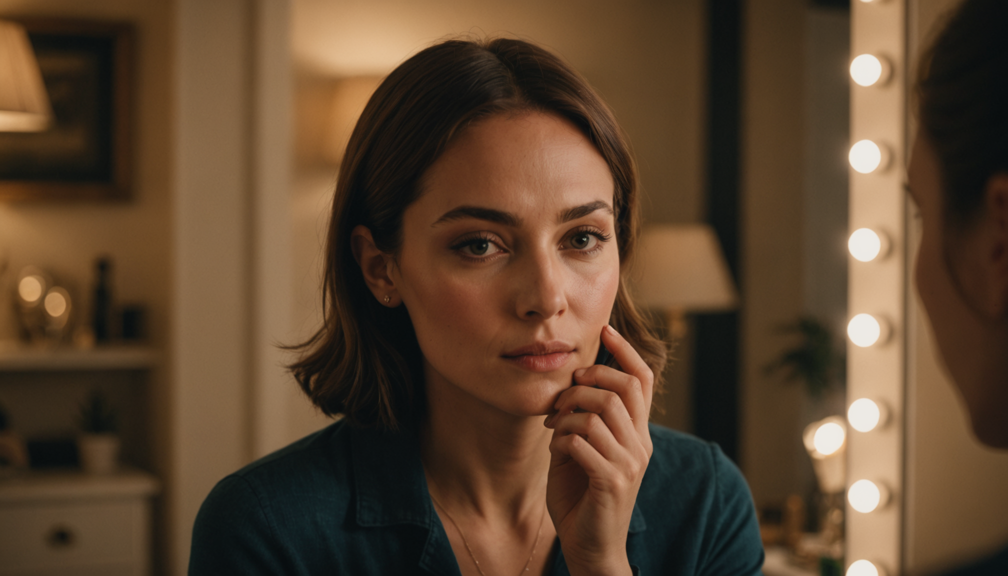 éblouissez avec élégance grâce à ces astuces beauté — appliquez l'enlumineur sur les pommettes, l'arête du nez,