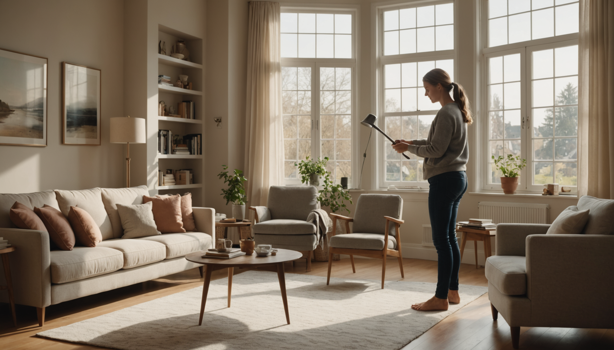 Illustration : mulation de poussière et d'acariens privilégiez un éclairage — prévenir les petits troubles de santé du quotidien ?