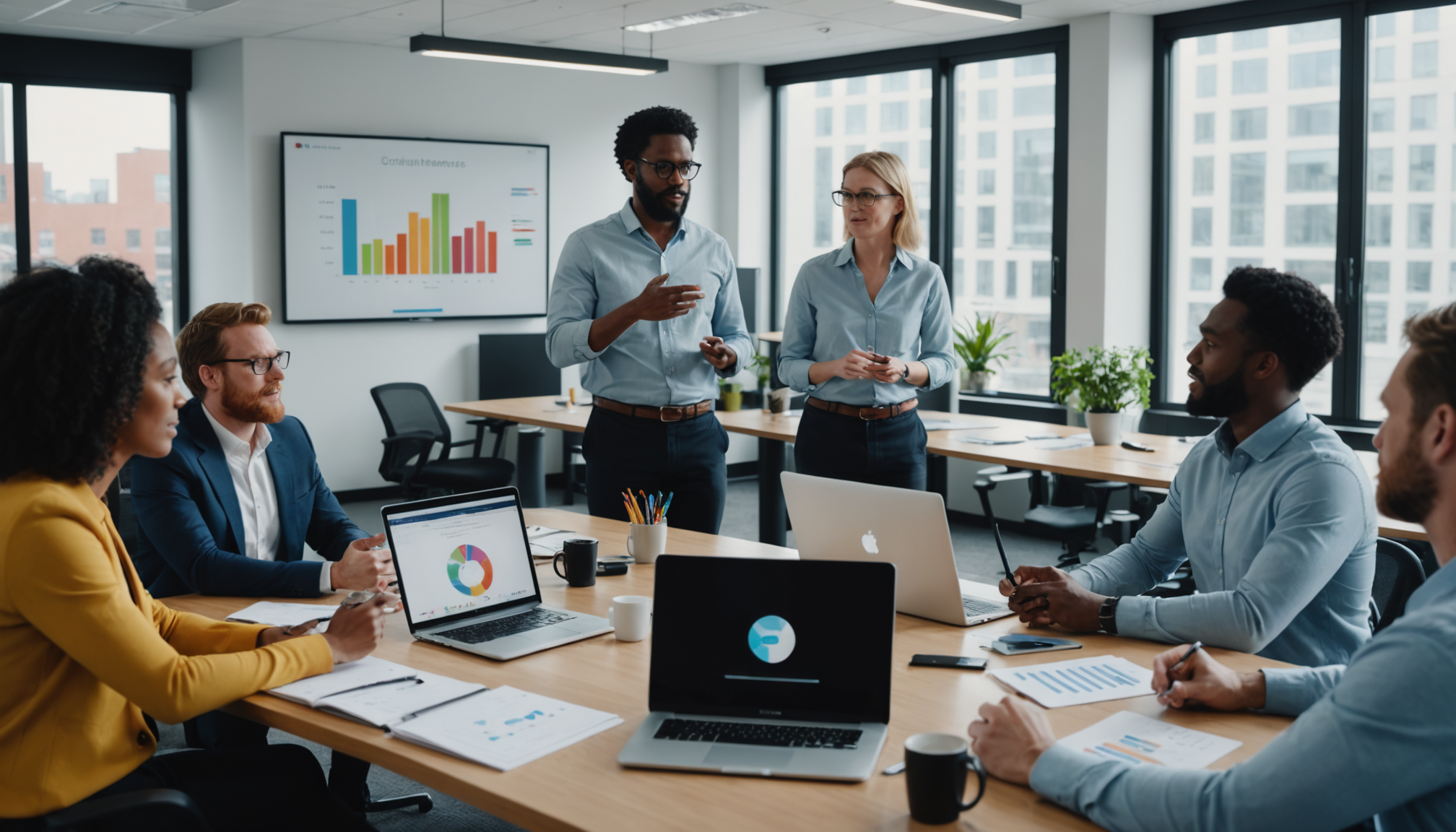 Illustration : organisez des points d'étape mensuels avec votre équipe — intégrer l'intelligence artificielle à votre boutique shopify