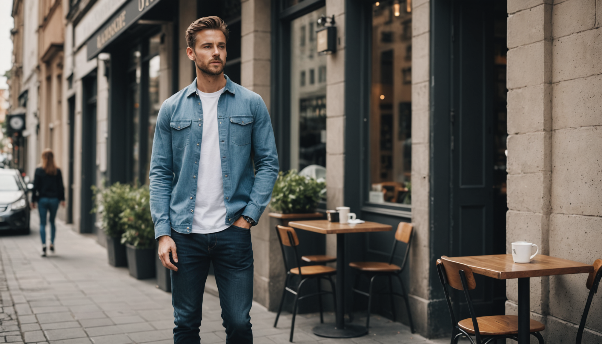 Illustration : pour les sorties informelles, un jean brut bien — look élégant au quotidien
