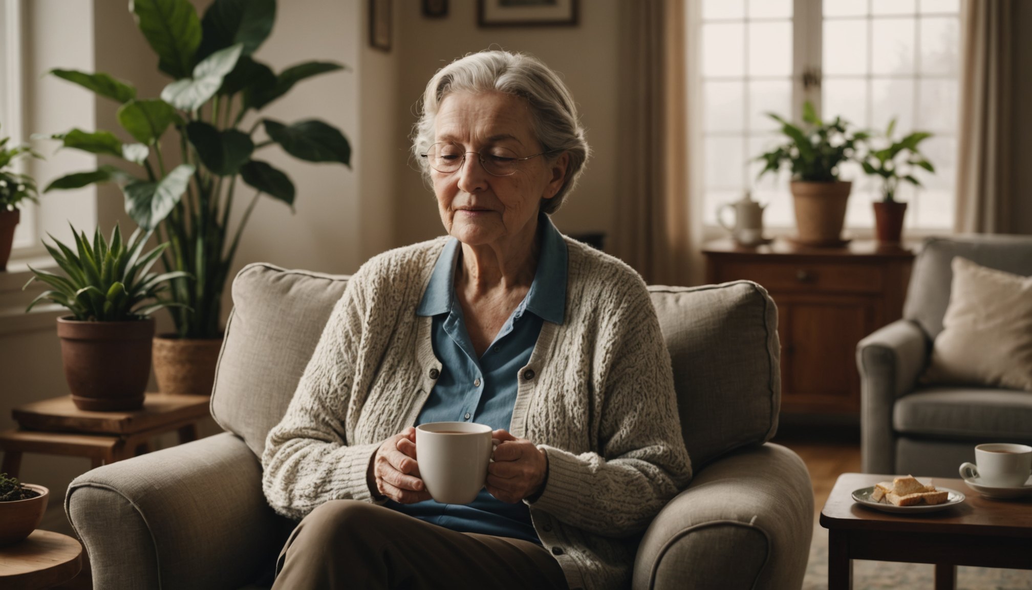 Illustration : créer des moments dédiés au calme dans votre — 7 astuces pour améliorer le bien-être mental des seniors