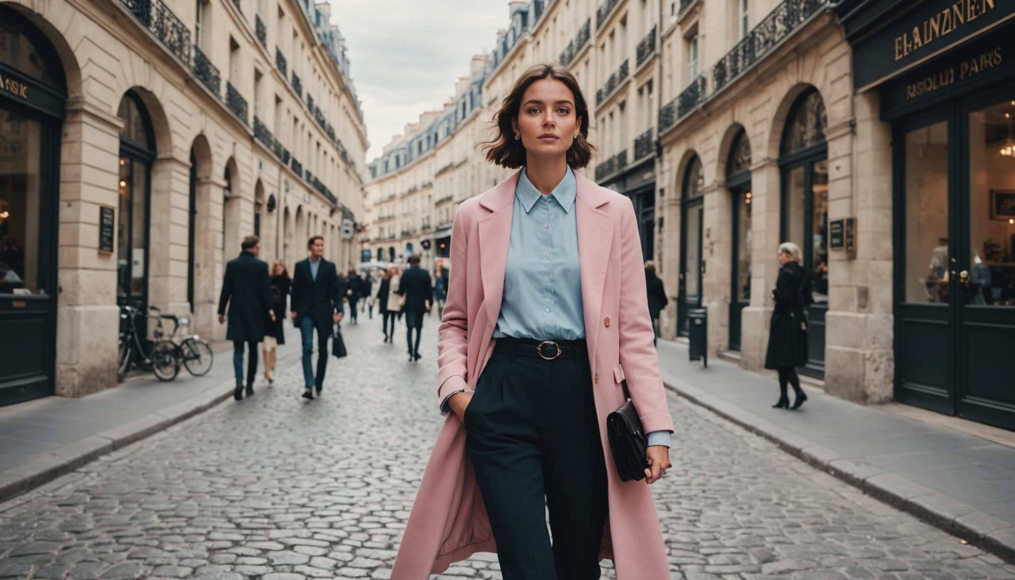 ce que tout le monde ignore sur le style parisien — chocolat week-end, déplacements gris rose poudré, bleu ciel,