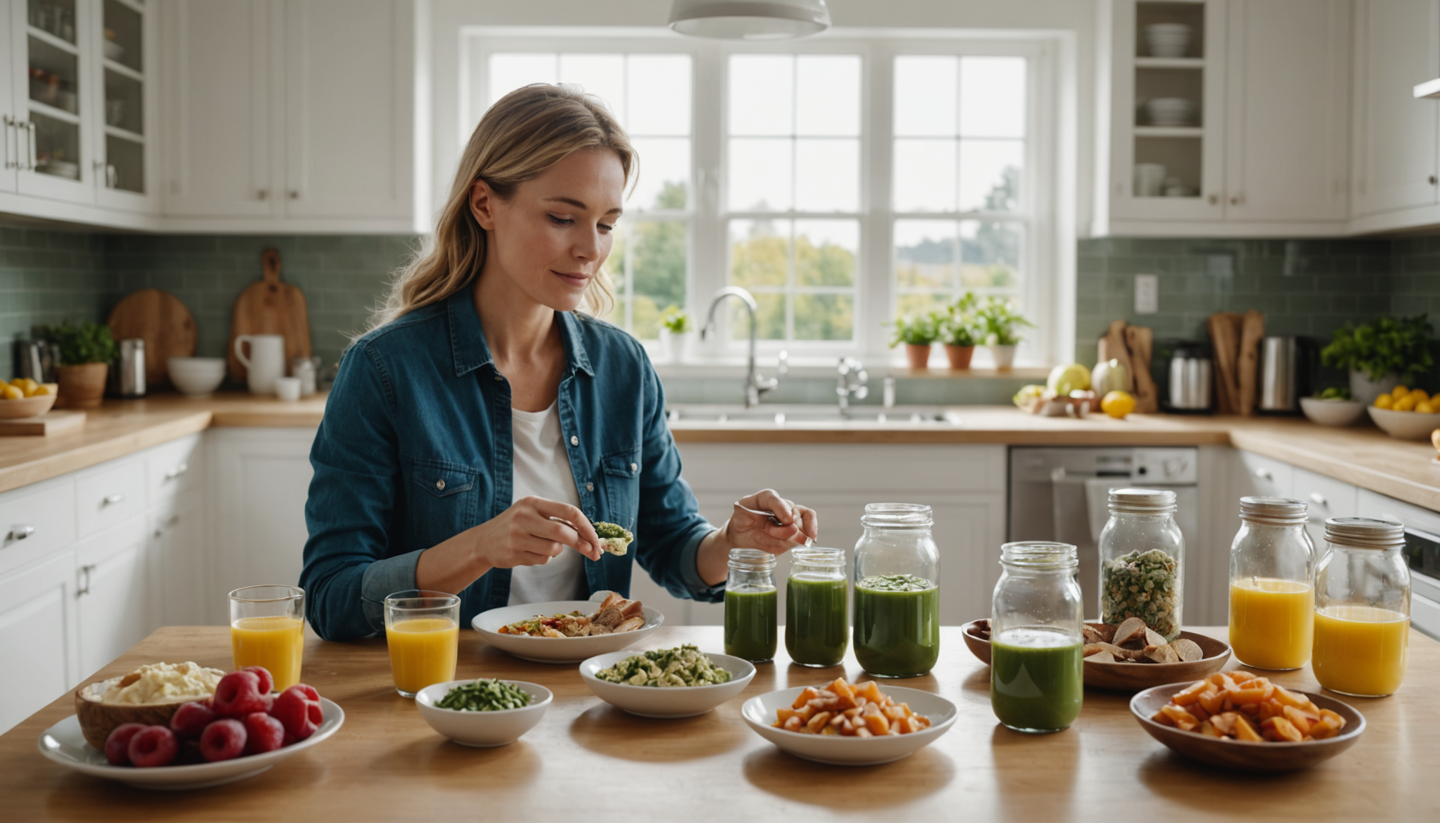 Illustration : rme. chaque choix alimentaire influence votre vitalité d'aujourd'hui — optimisez votre vitalité avec les compléments alimentaires greenwhey quotidien