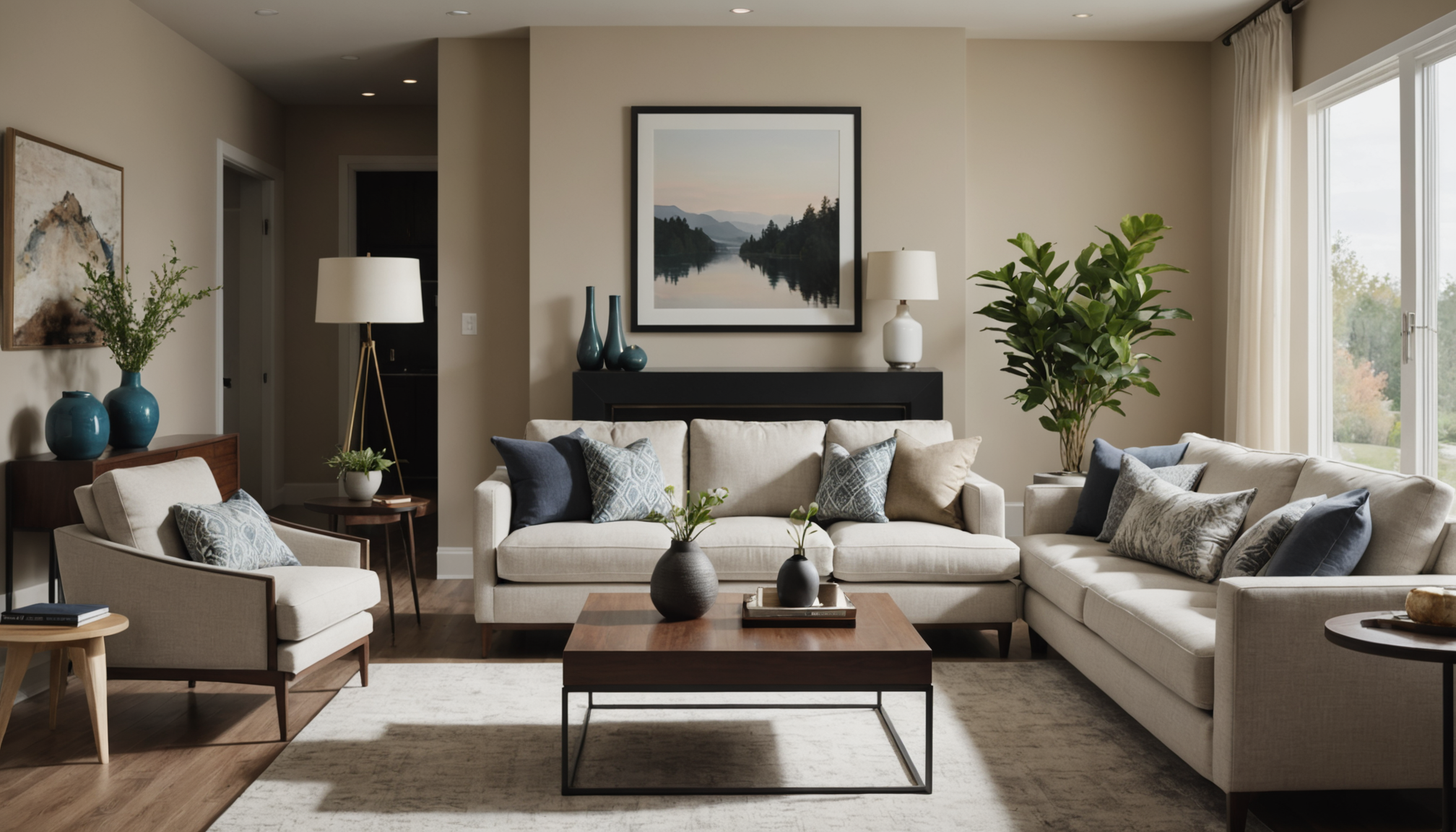 7 idées géniales pour moderniser votre maison facilement — choisissez le mur derrière le canapé, celui qui