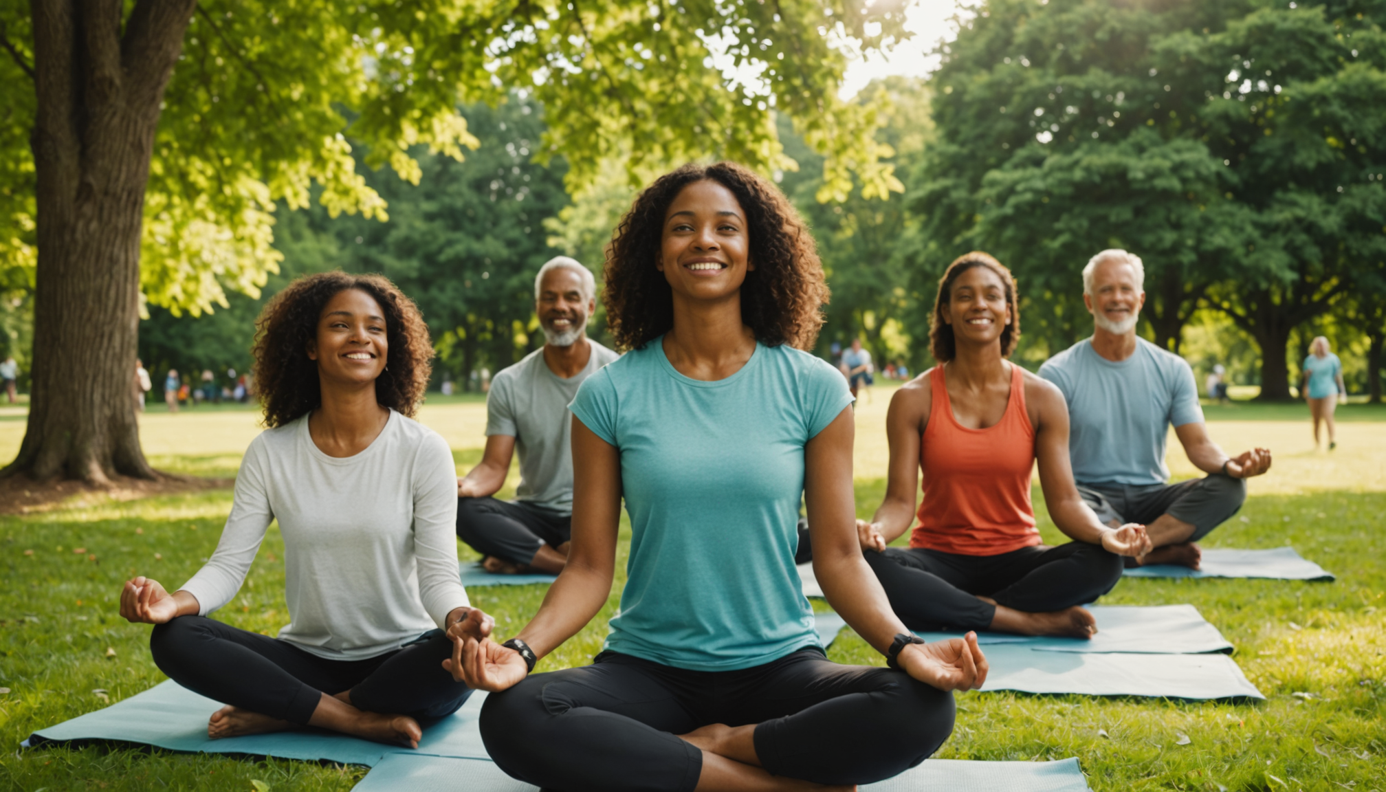 Illustration : tionnelle rejoignez des groupes partageant vos centres d'intérêt — routines bien-être qui apportent sérénité et énergie