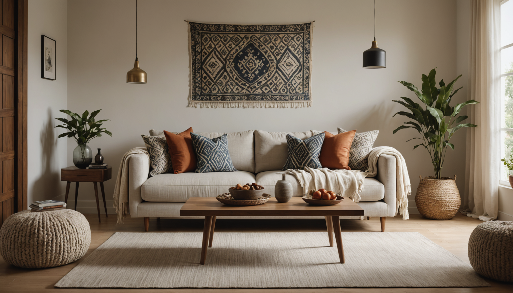 Illustration : les motifs traditionnels comme les ikat, les suzanis — donner du cachet à une maison avec peu d’objets déco ?