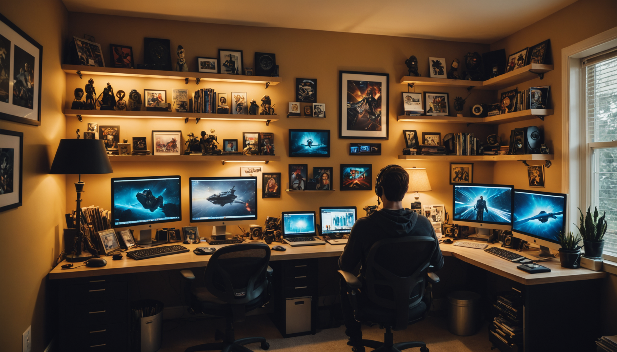 Illustration : technologies soulèvent également des questions sur l'authenticité et — univers geek les plus populaires qui dominent internet