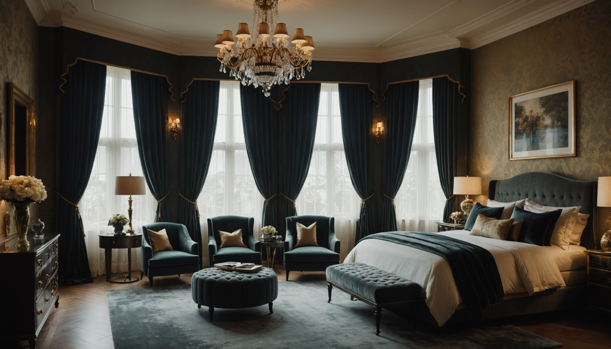 conseils et idées pour les rideaux de la chambre — le velours incarne le luxe et le confort