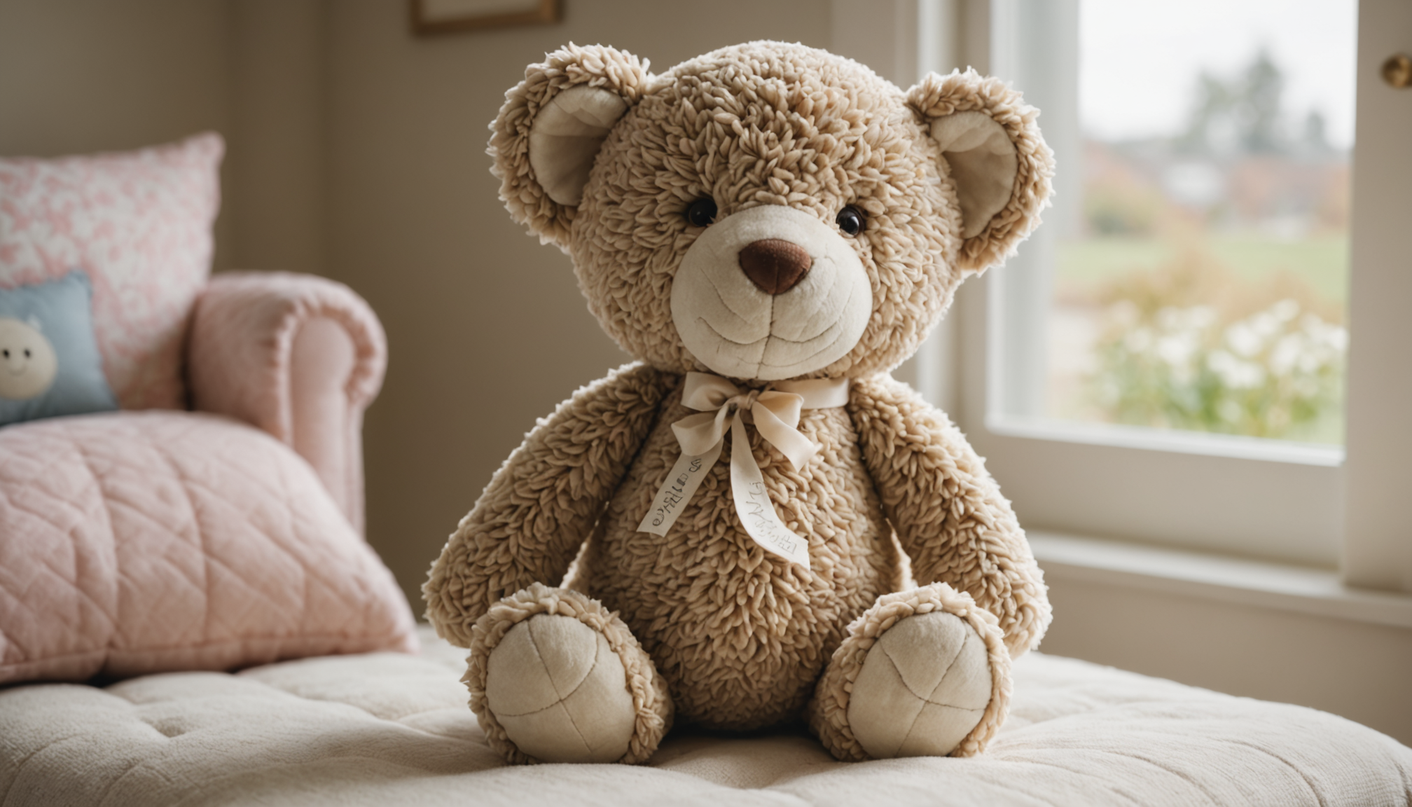 Illustration : les créations haut de gamme, en matières biologiques — idée cadeau original : offrir un doudou personnalisé à sa naissance