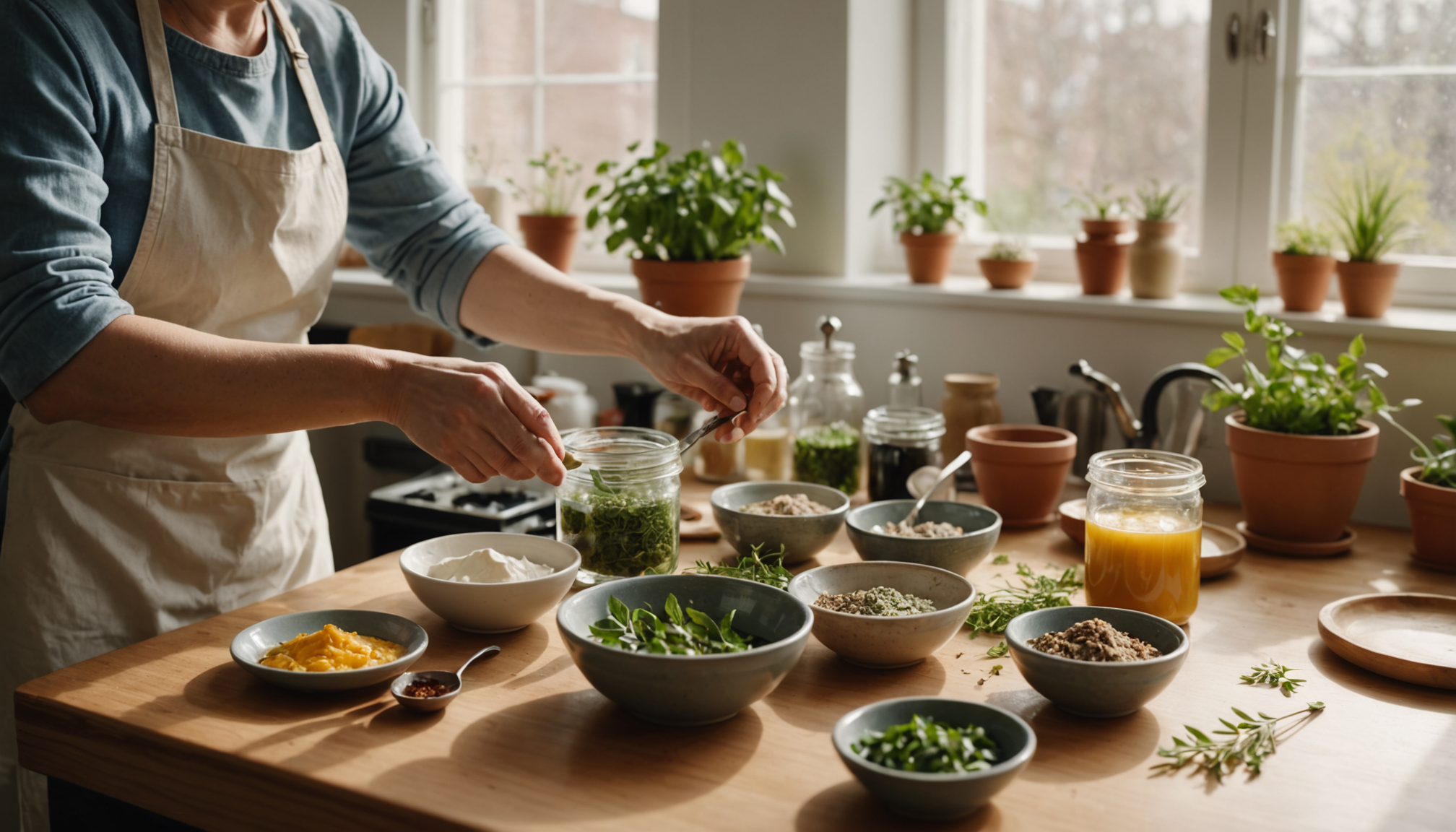 Illustration : fabriquer certains soins maison représente une alternative économique — sublimez votre éclat avec des soins naturels innovants