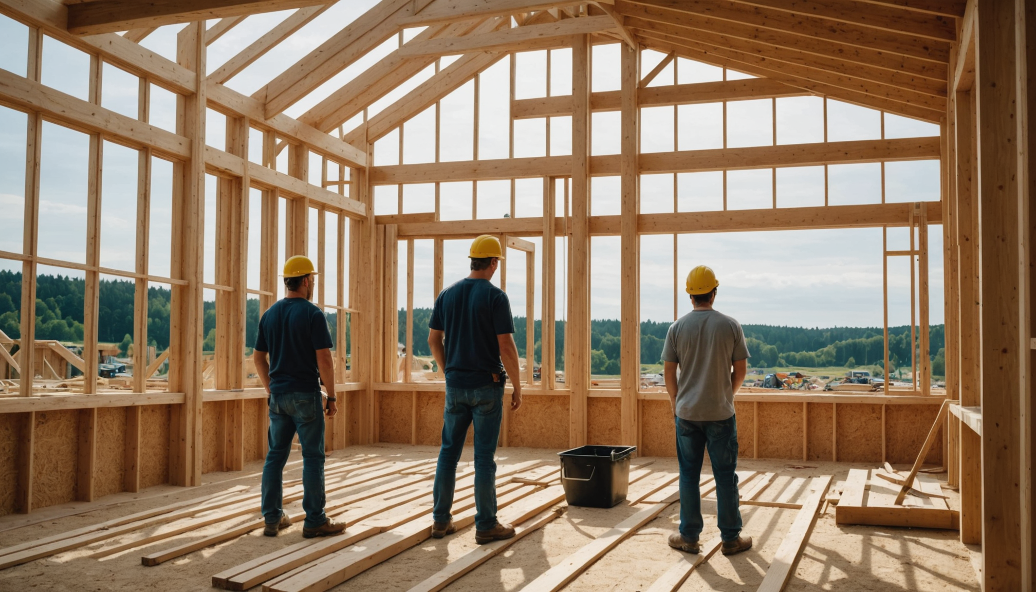 réinventez votre habitat pour un futur durable — la construction en bois massif ou en ossature