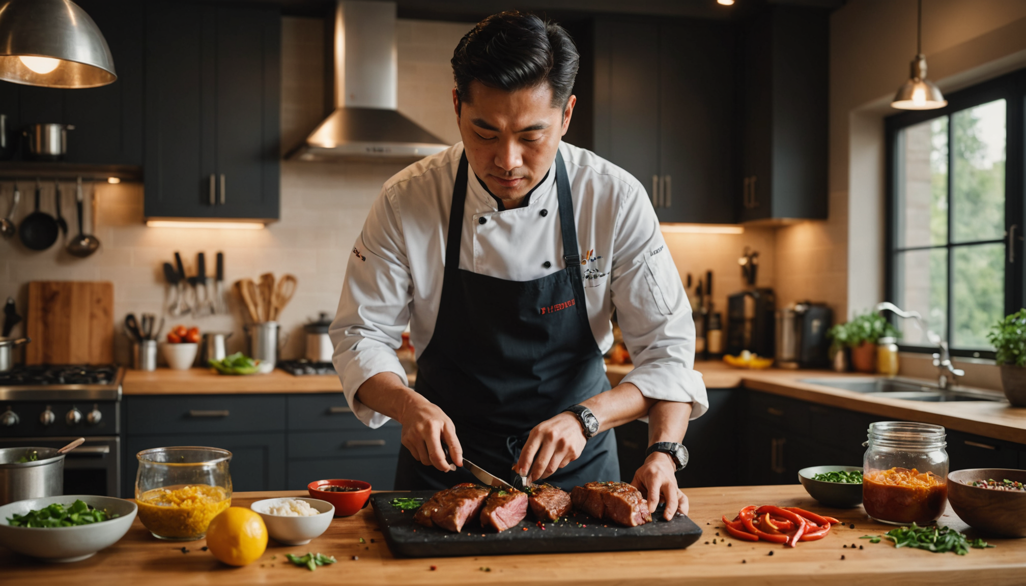 Illustration : iliser des techniques de marinade asiatiques pour des — savourez le monde en explorant des cuisines uniques