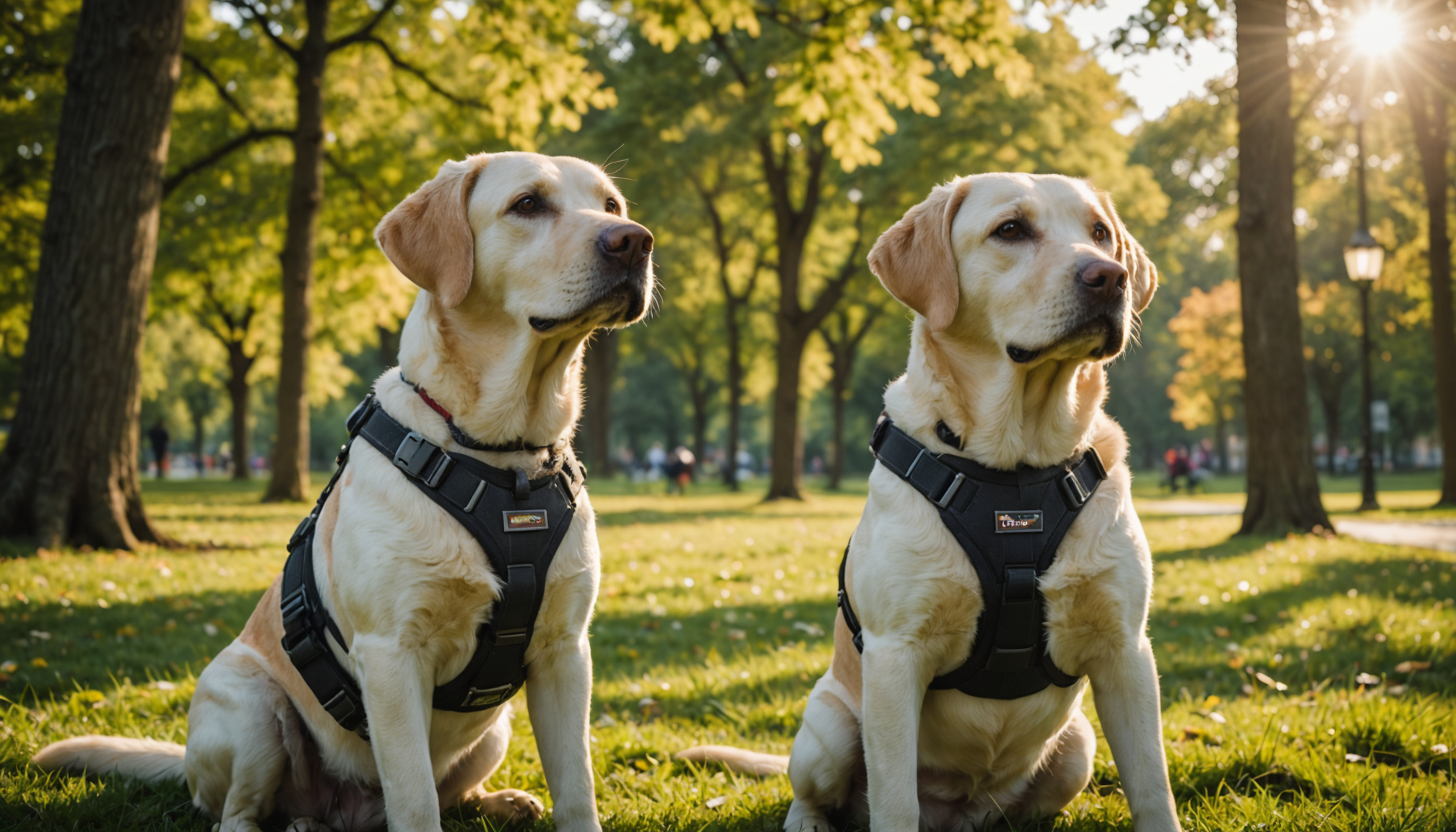 Illustration : attention toutefois à ne pas considérer ce type — est le meilleur harnais pour un labrador ?