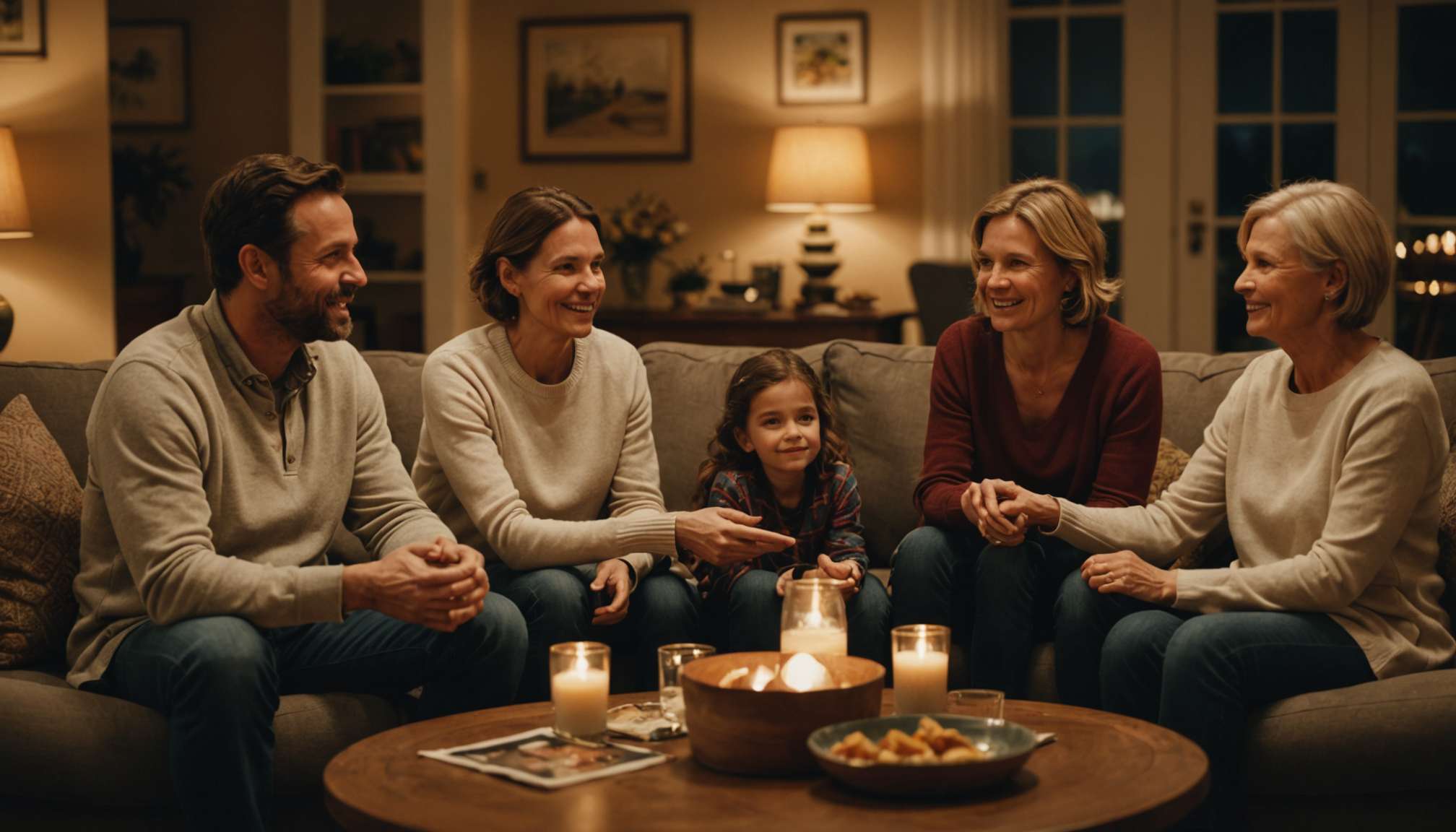 Illustration : l'harmonie familiale ne se mesure pas à l'absence — cultiver l'harmonie familiale pour un bien-être durable